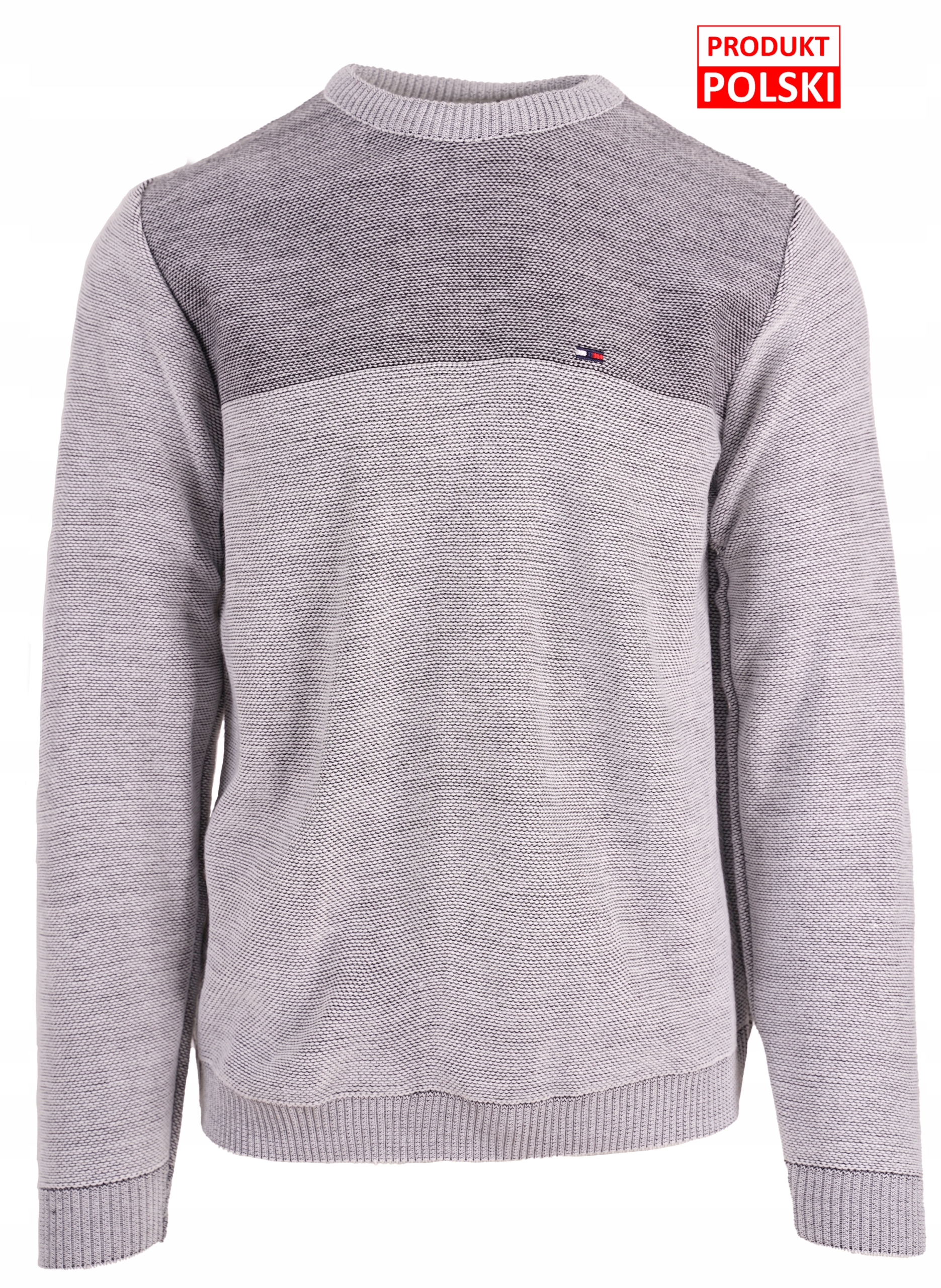 

Sweter Męski Siwy Jasny Klasyczny Przez Głowę L