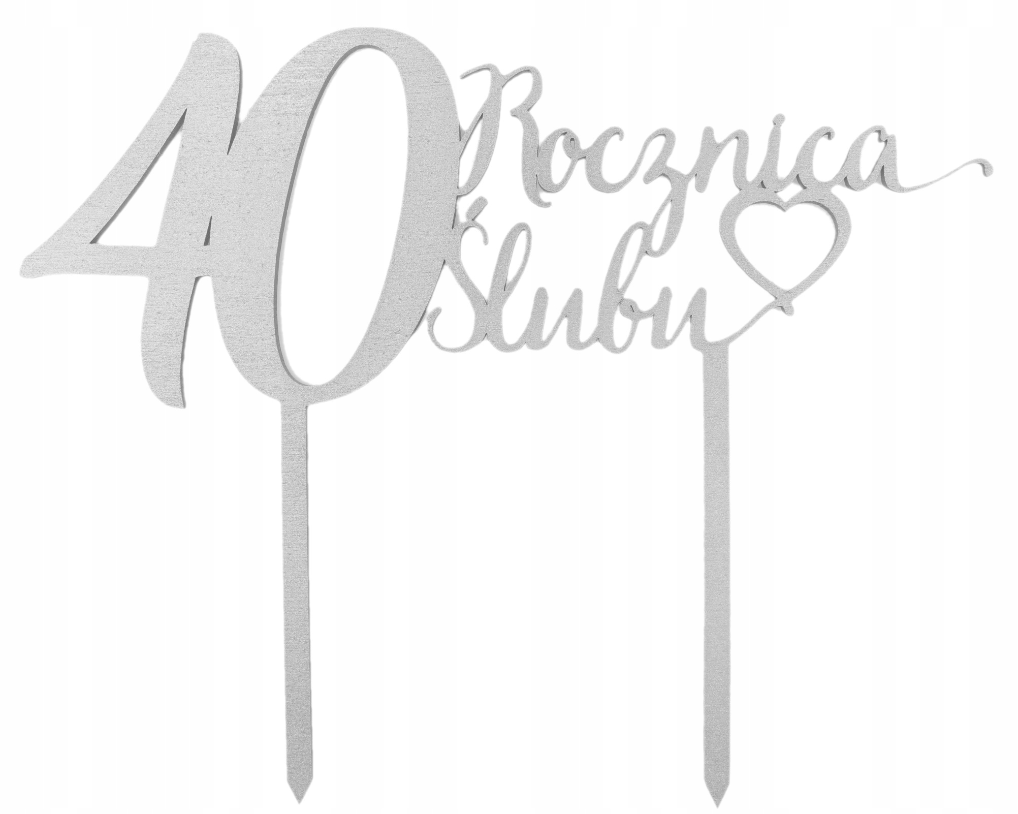 

Topper Na Tort Na 40 Rocznicę Ślubu Srebrny