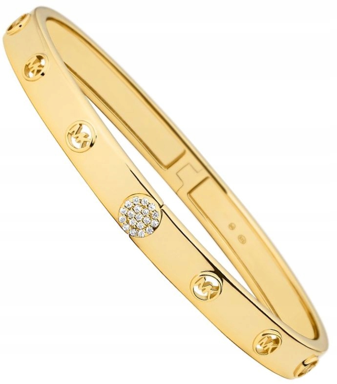 Zlatý Módní Dámský Náramek Michael Kors Bangle Stříbro 925 Premium Box