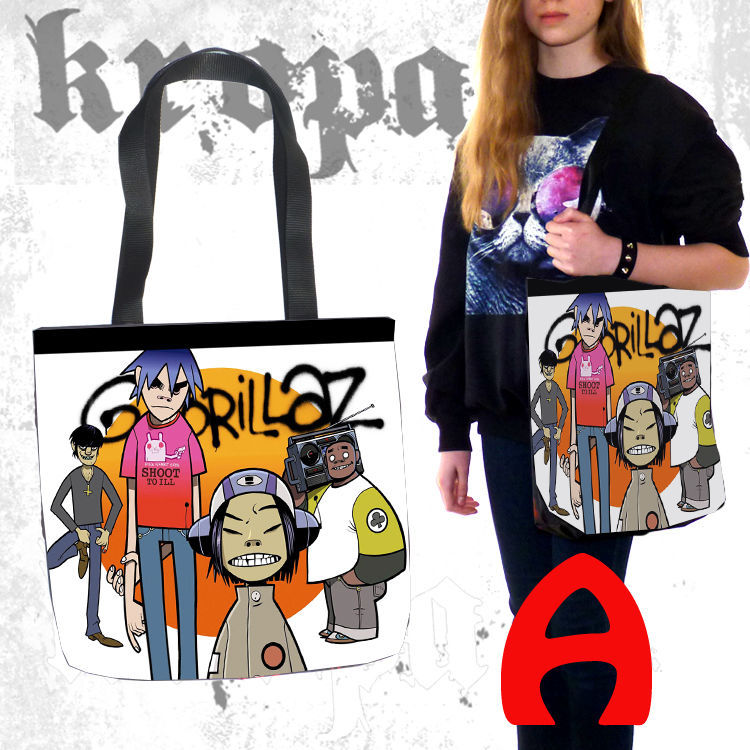 Torba na ramię GORILLAZ FullPrint WZORY!