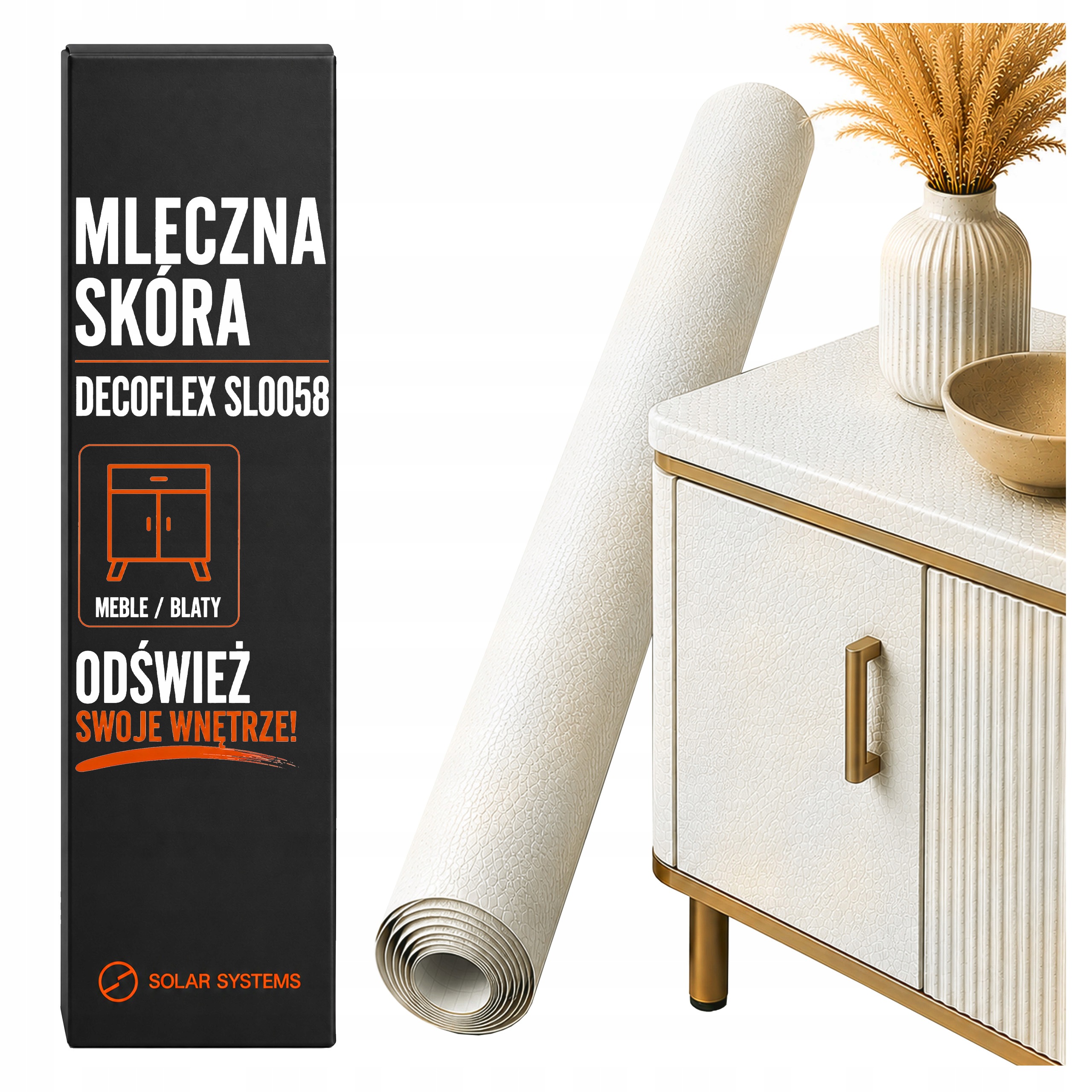 Nábytková dýha Fólie Samolepicí 122 x 200 cm Dveřní deska Silná kůže