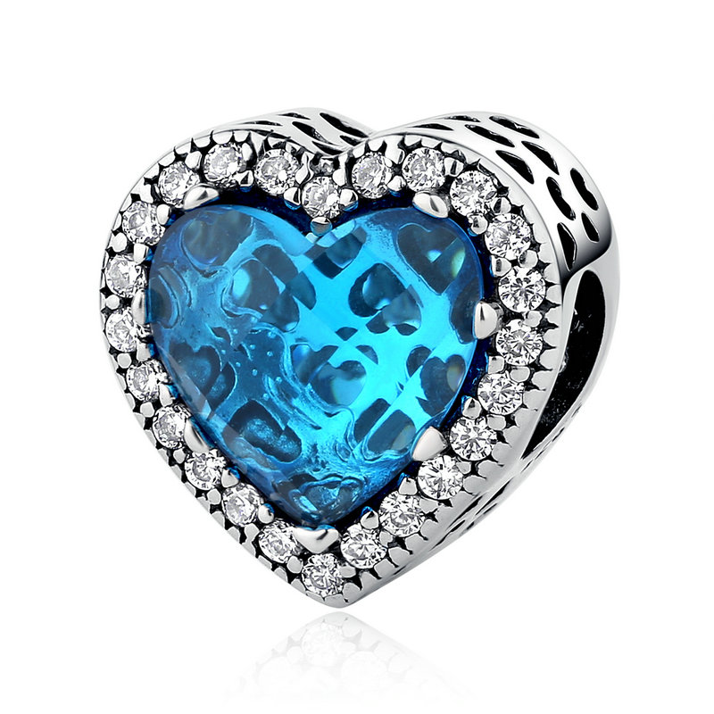 

Charms Błękitne Kryształowe Serce do Pandora S925