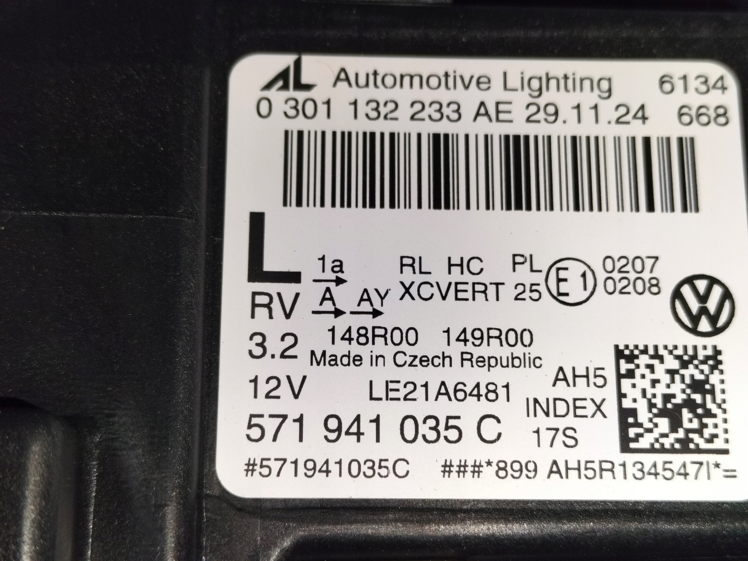 light front reflektor left VW TIGUAN 3 III 24- FULL LED