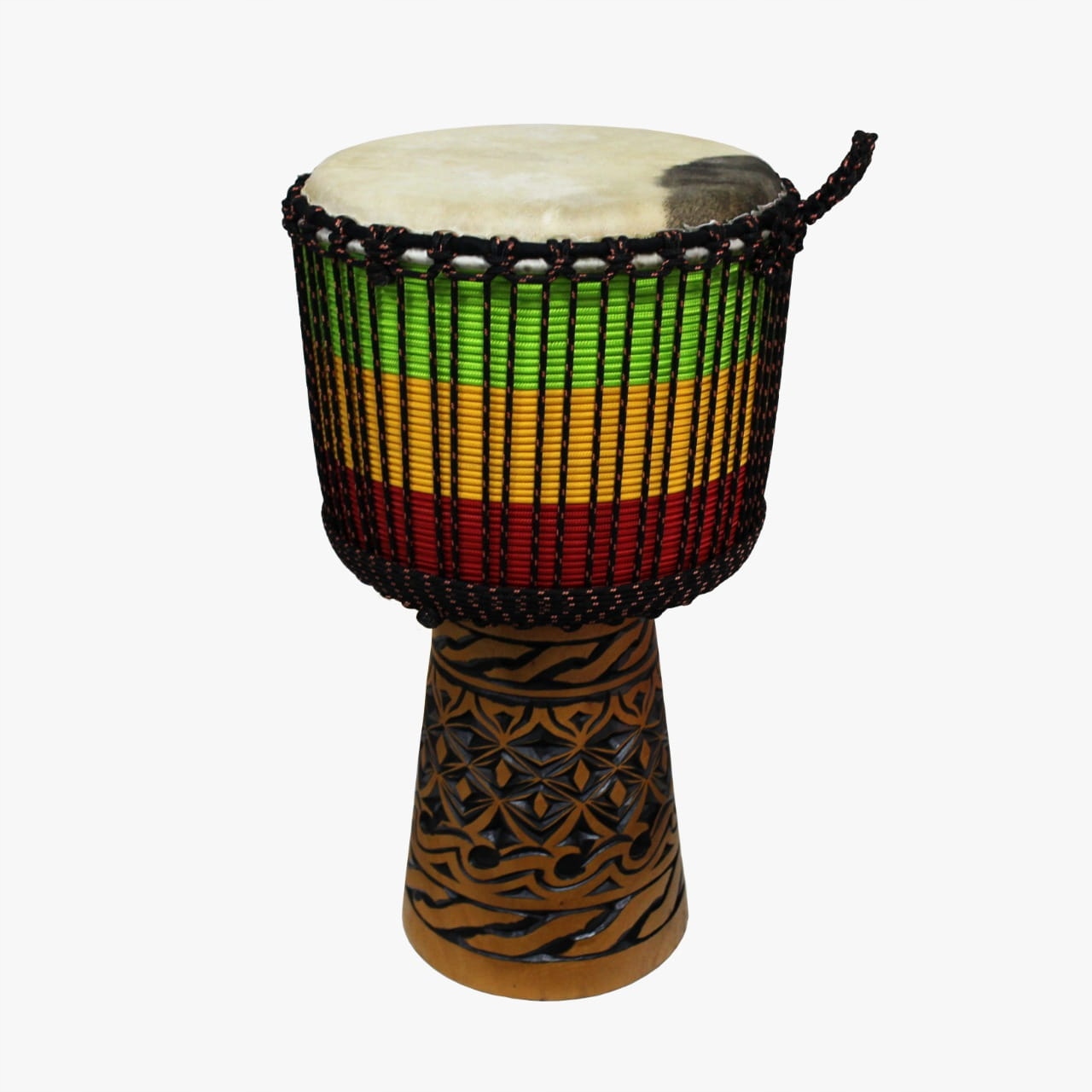 KG Djembe DAPRO Rope 60-CW Rasta Wrapped Celtic Wave