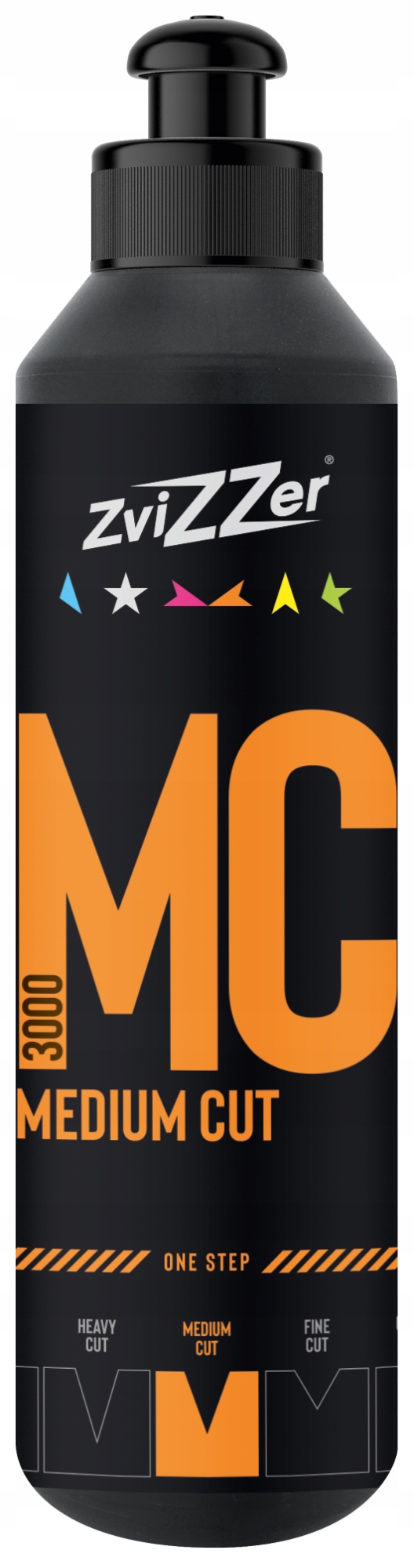 ZVIZZER _ MC3000 ORANGE MEDIUM CUT/ ONE STEP PASTA POLERSKA ONE STEP 250ML