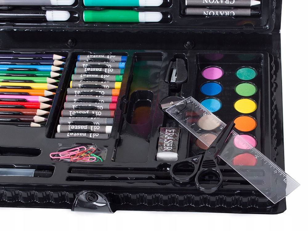 ZESTAW ARTYSTYCZNY DO MALOWANIA W WALIZCE 86szt Płeć chłopcy dziewczynki