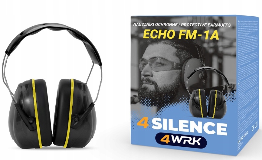 OCHRONNIK SŁUCHU SŁUCHAWKI NAUSZNIKI REGULOWANY PRZECIWHAŁASOWE ECHO FM-1A Marka bez marki