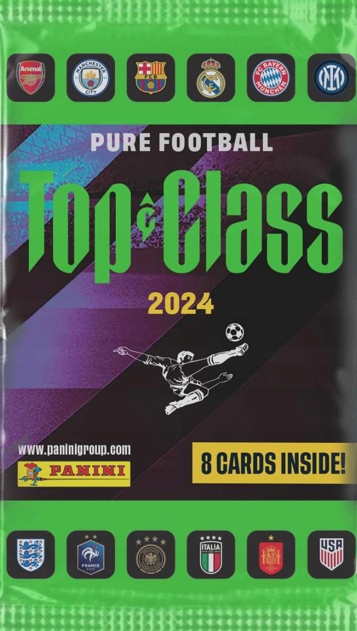 Saszetki Top Class 2024 Panini 8 karty piłkarskie oryginalne saszetka