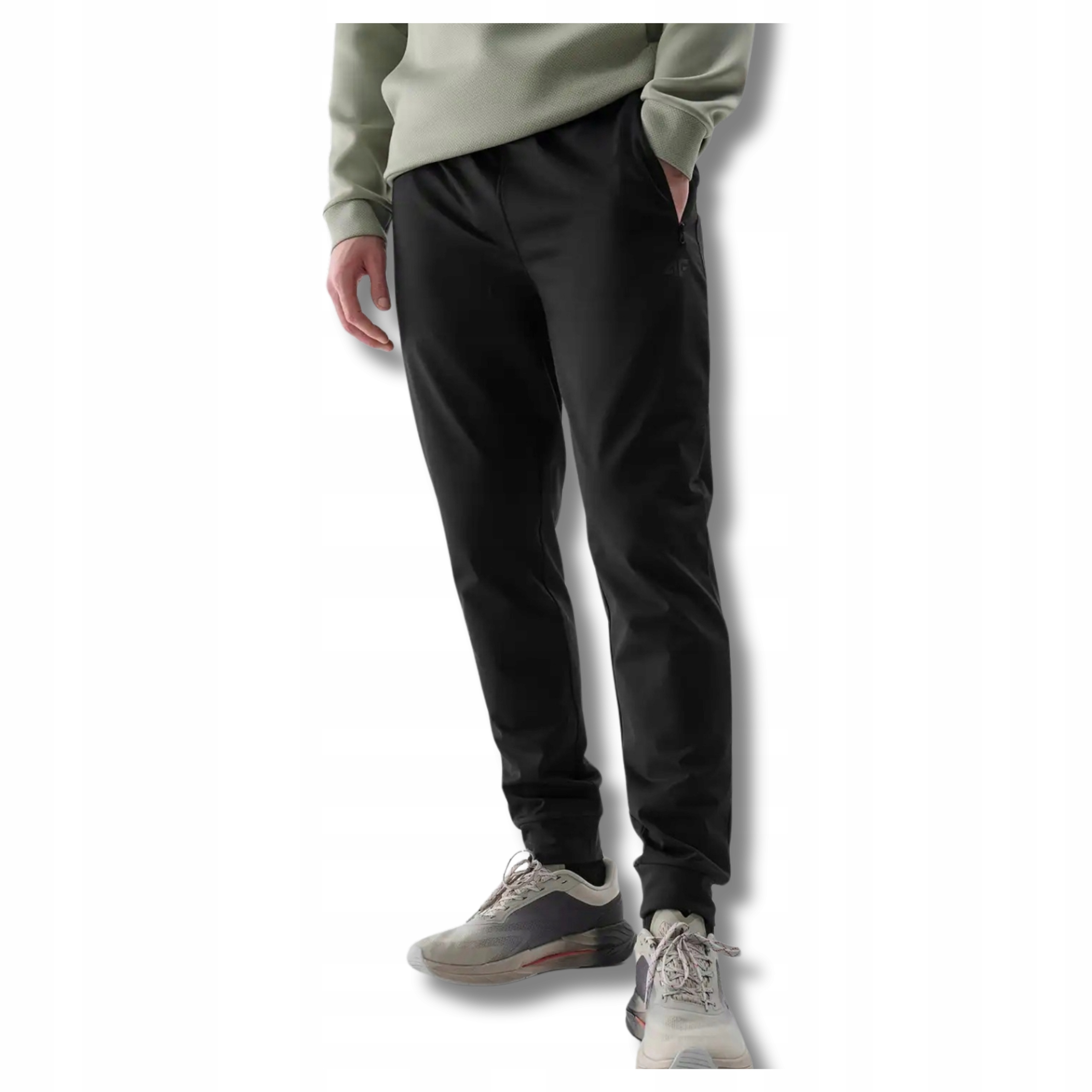 Męskie Spodnie Sportowe Treningowe 4F Szybkoschnące Do Biegania M