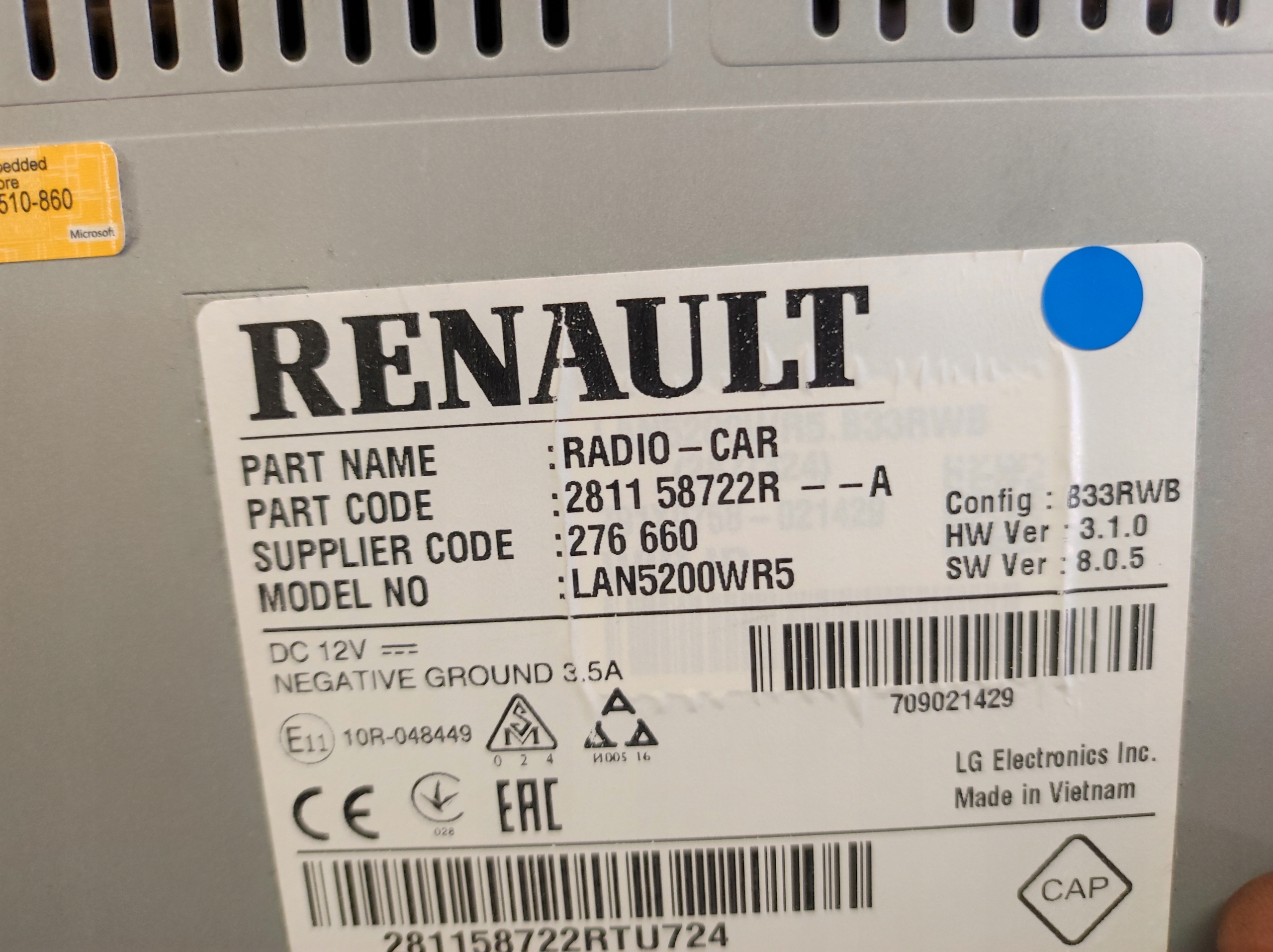 радио VIVARO b TRAFIC III 3