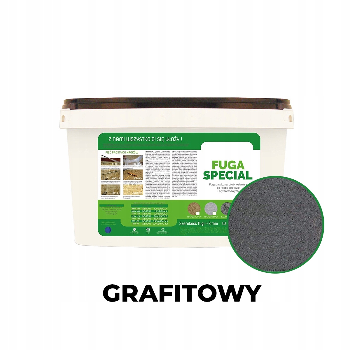 Fuga Special grafitová pryskyřičná na kostky 25 kg XL