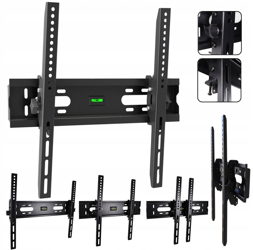 MARKOWY MOCNY UCHWYT ART TO TELEWIZORÓW DO 400X400 55 CALI PŁASKI UCHYŁ