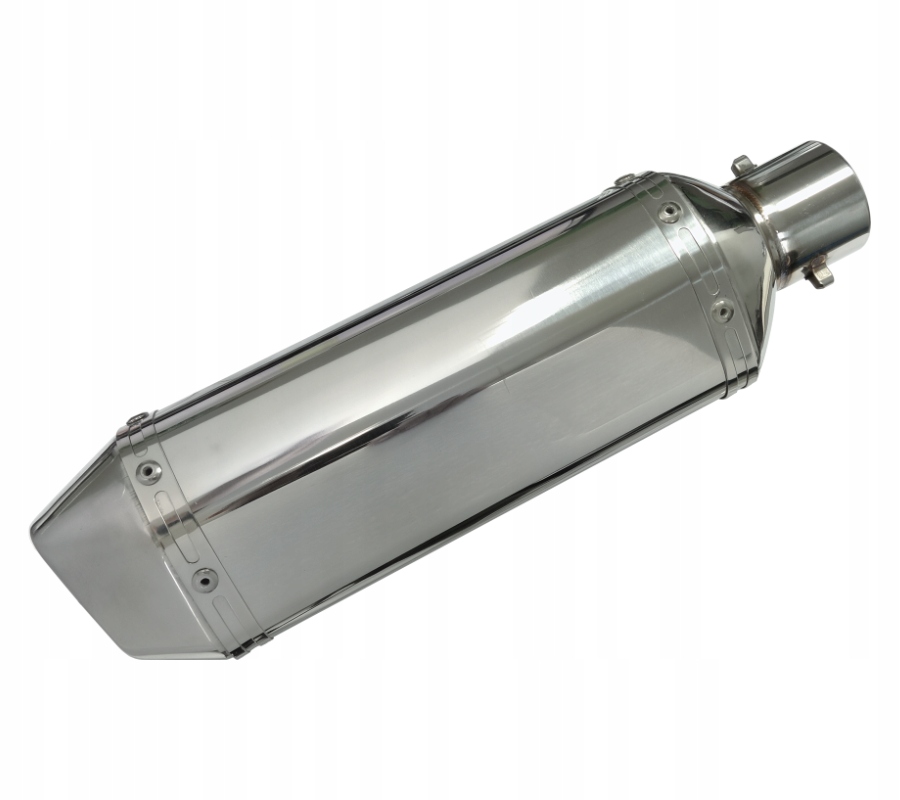 Oceľový leštený tlmič výfuku Moretti