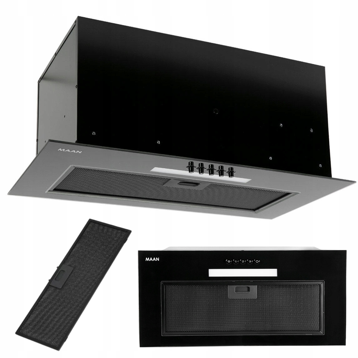 Podskříňový kuchyňský odsavač par Maan Titan 2 60 Led Tichý
