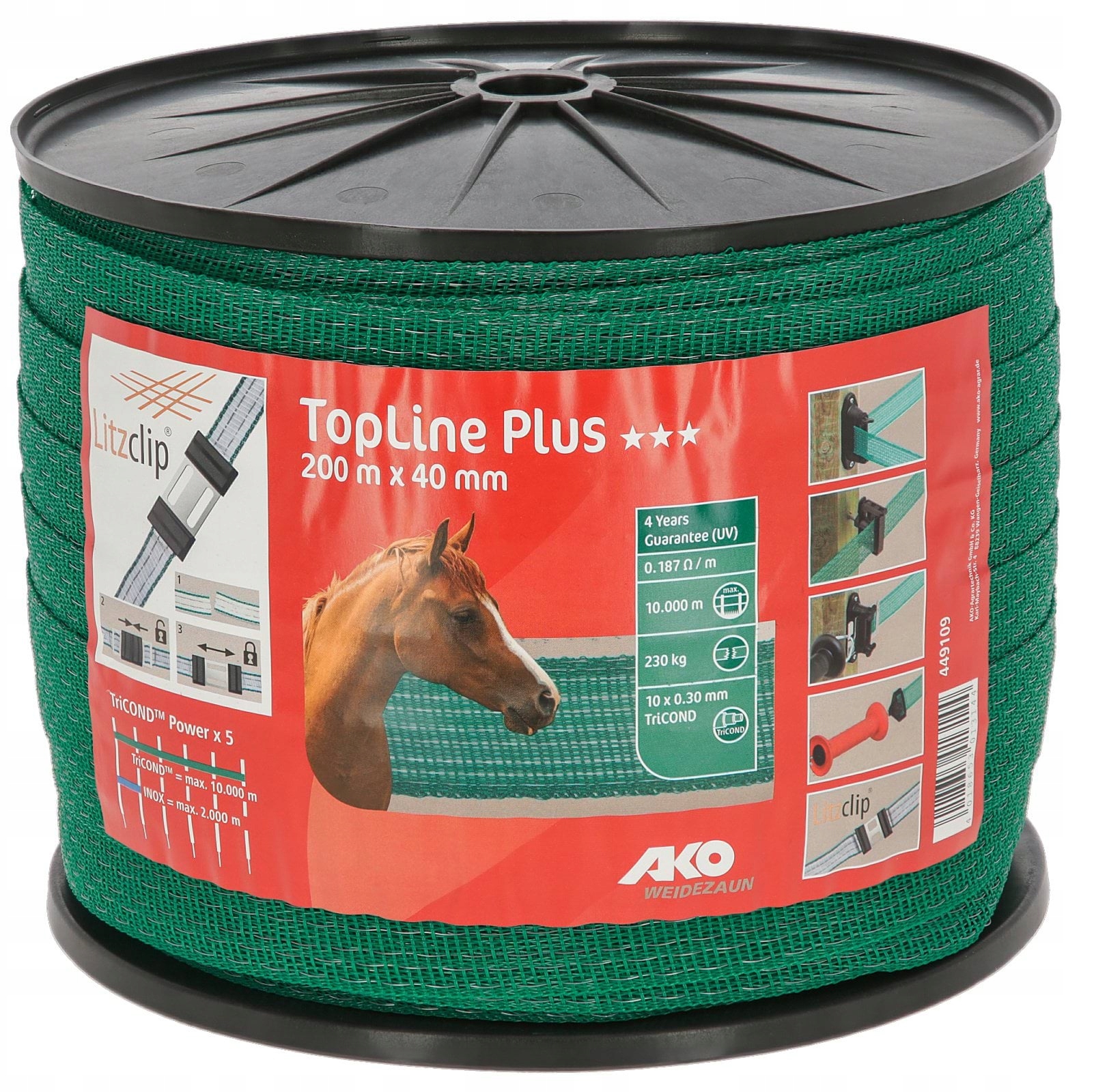 Stínící Panelové Pásy Top Line Plus 200 m x 40 mm Zelená Ako