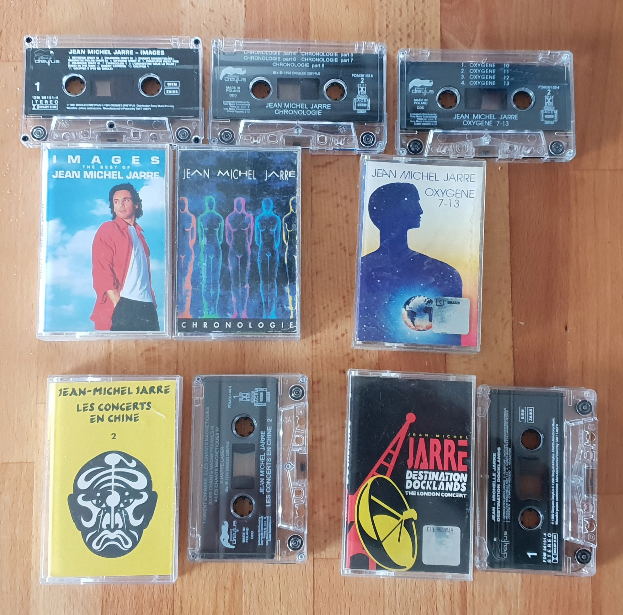 KASETY JEAN MICHEL JARRE 5 SZTUK
