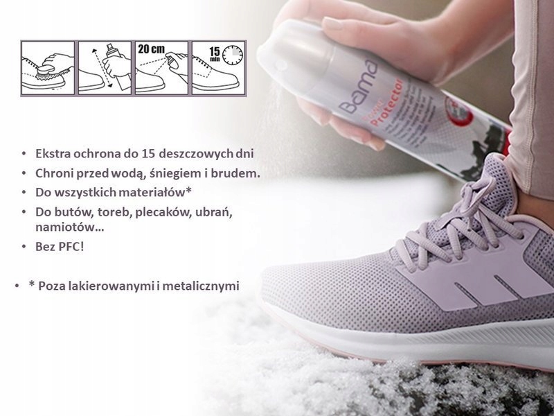 BAMA POWER PROTECTOR IMPREGNAT SPRAY 300ml Płeć uniseks