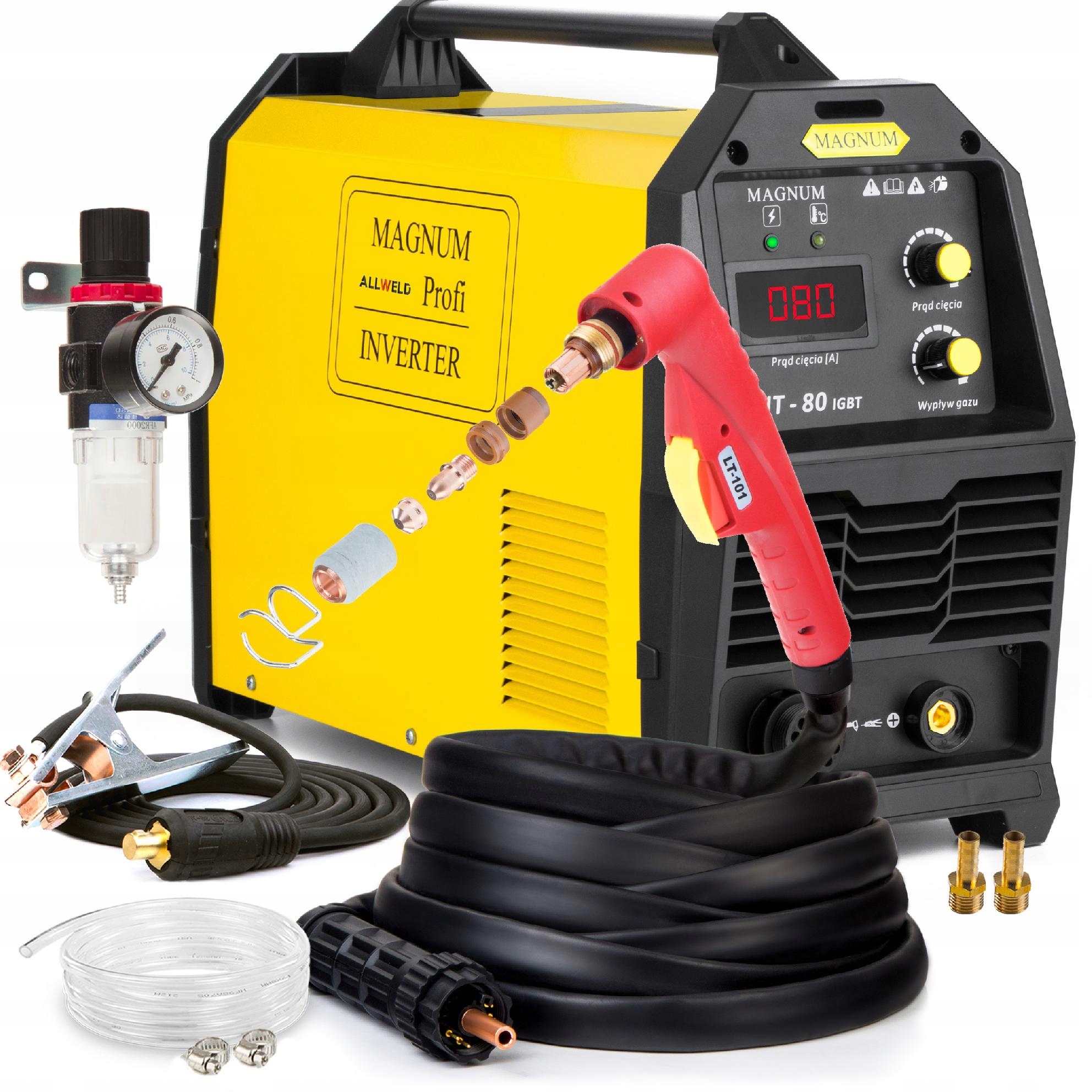 Plazmová Řezačka Plazmová Plazma Magnum Cut 80 Igbt 400V Hf Hliník