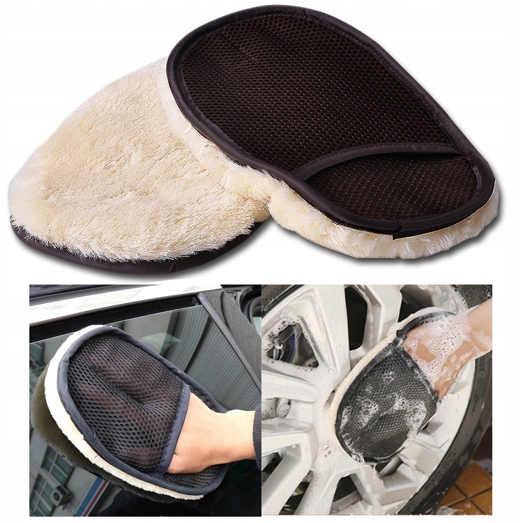 Polarowe rękawice do mycia samochodów