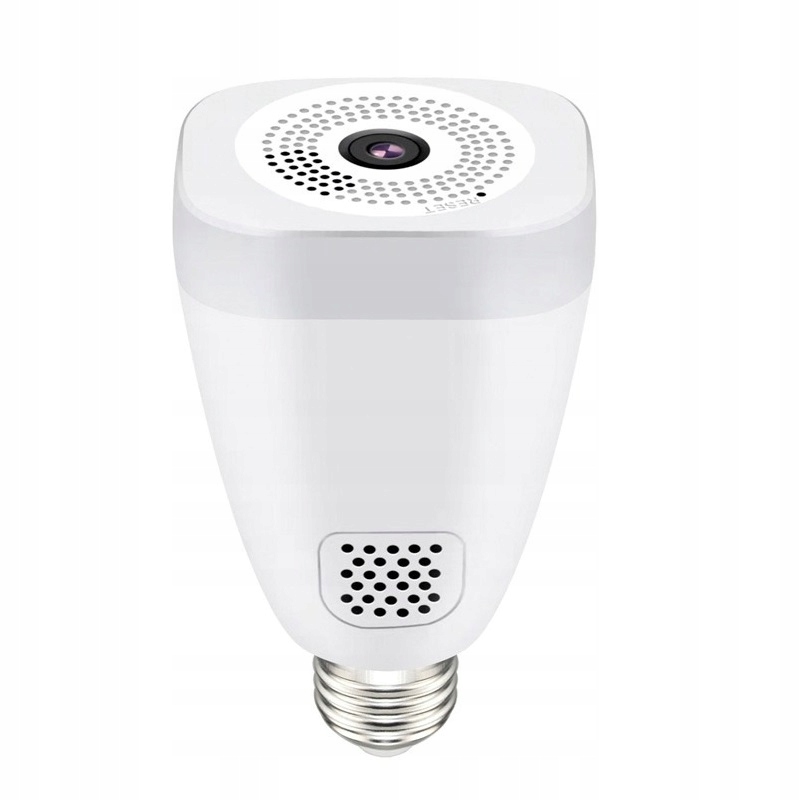 Bezdrôtová Kamera Žiarovka 360 Stupňov Rybie Oko E27 Ip 3MPX Led Wifi