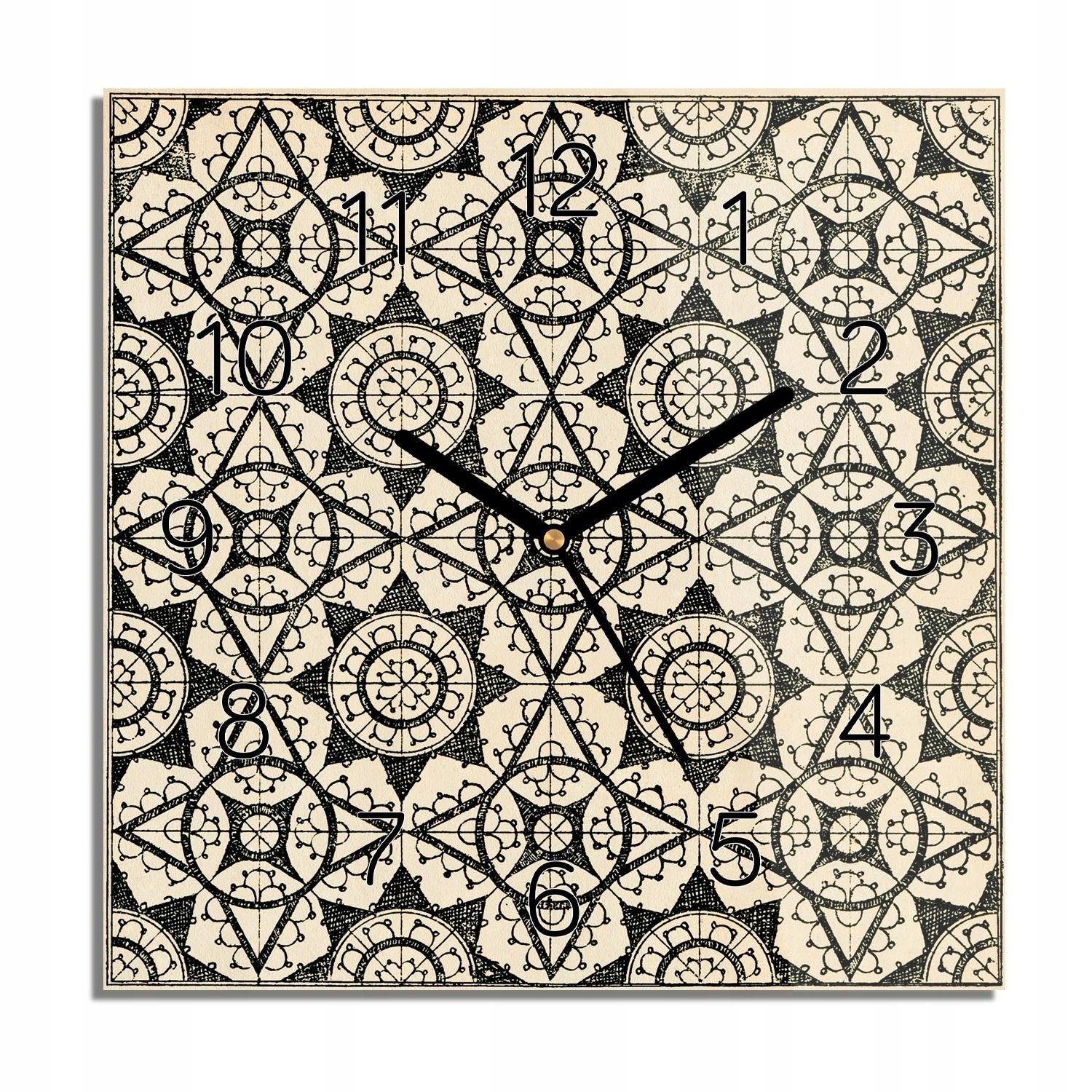 

Mozaika geometria zegar szklany na ścianę 30x30