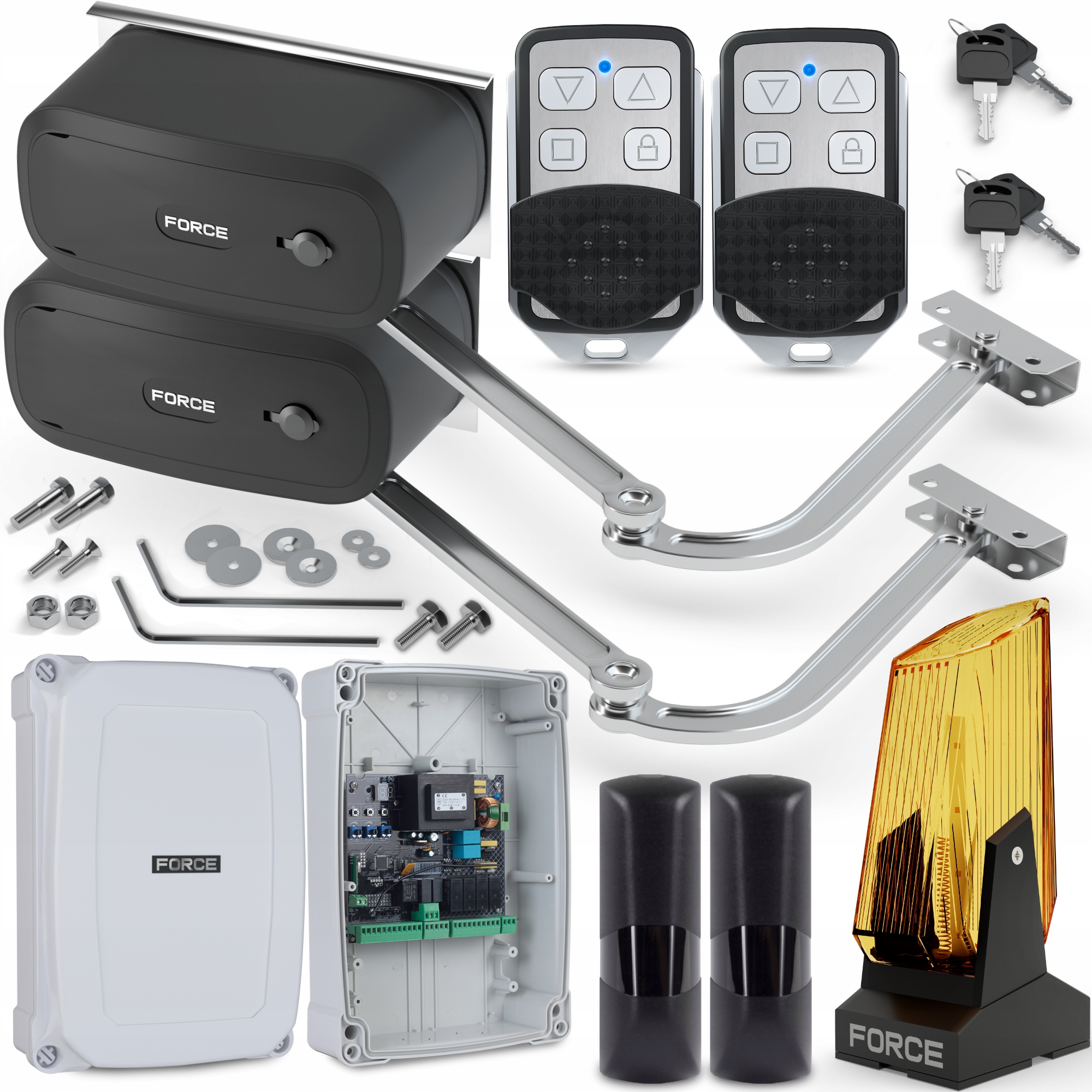 Sada Pro Křídlové Brány Force V400 Ls Do 8 M 400 Kg S Koncovkami