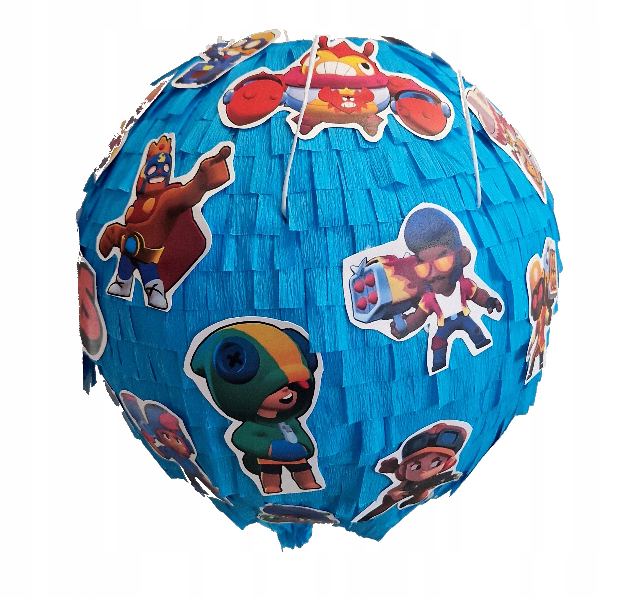 PINIATA fiolet gra brawl postacie zdobiona dookoła dodatki Wzór Piniata