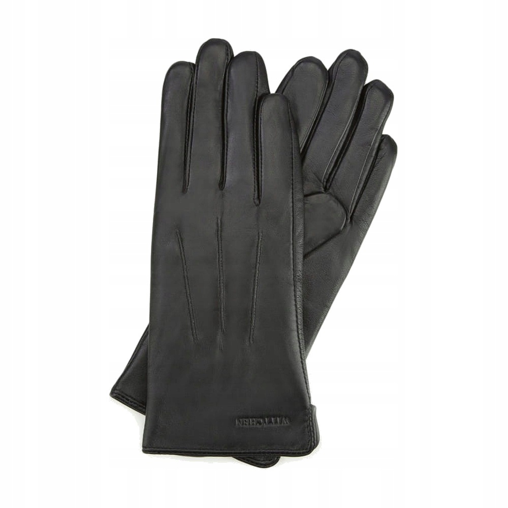 Dámské zateplené kožené rukavice Wittchen 39-6L-202-1 S, Černá