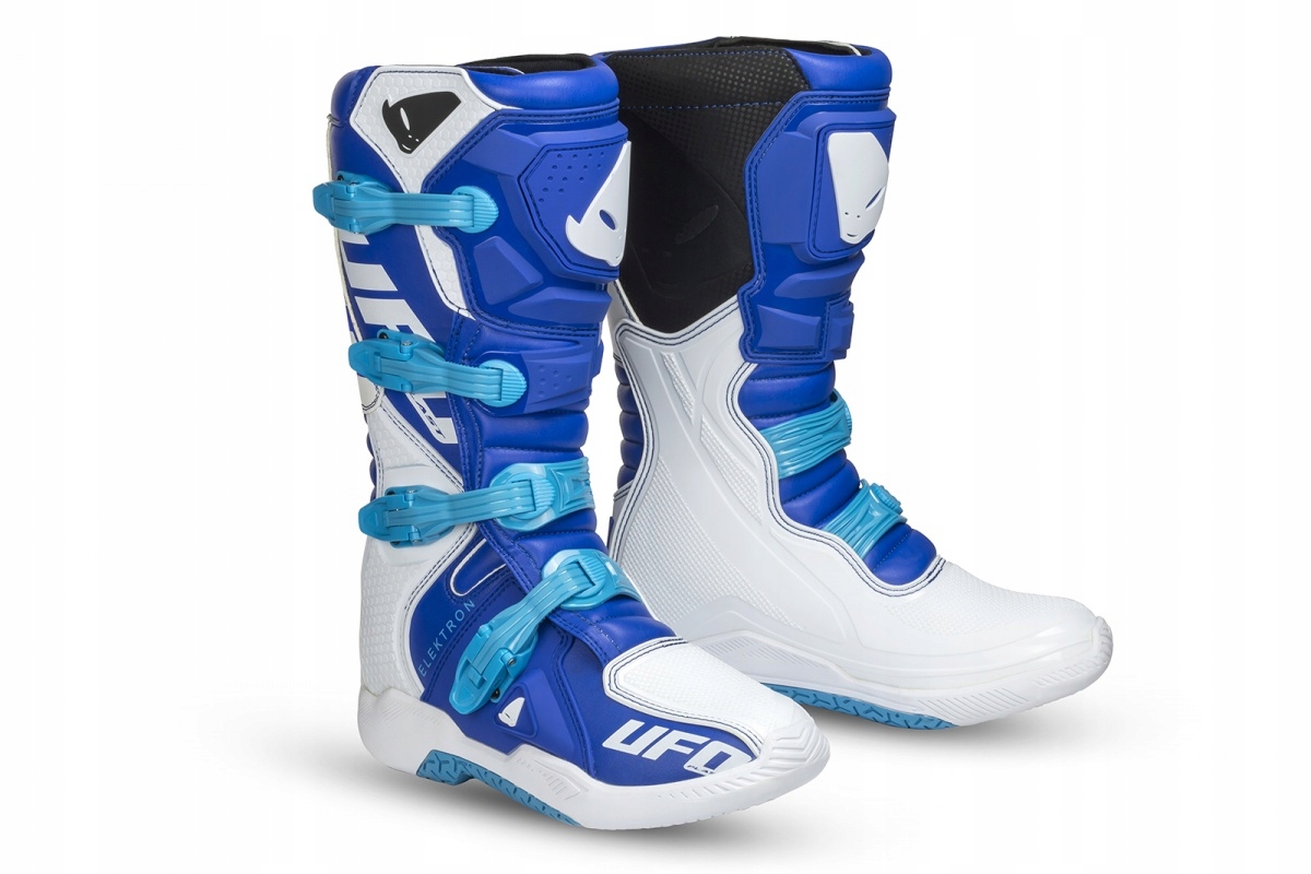 Ufo Buty Elektron niebiesko białe 46 cross enduro