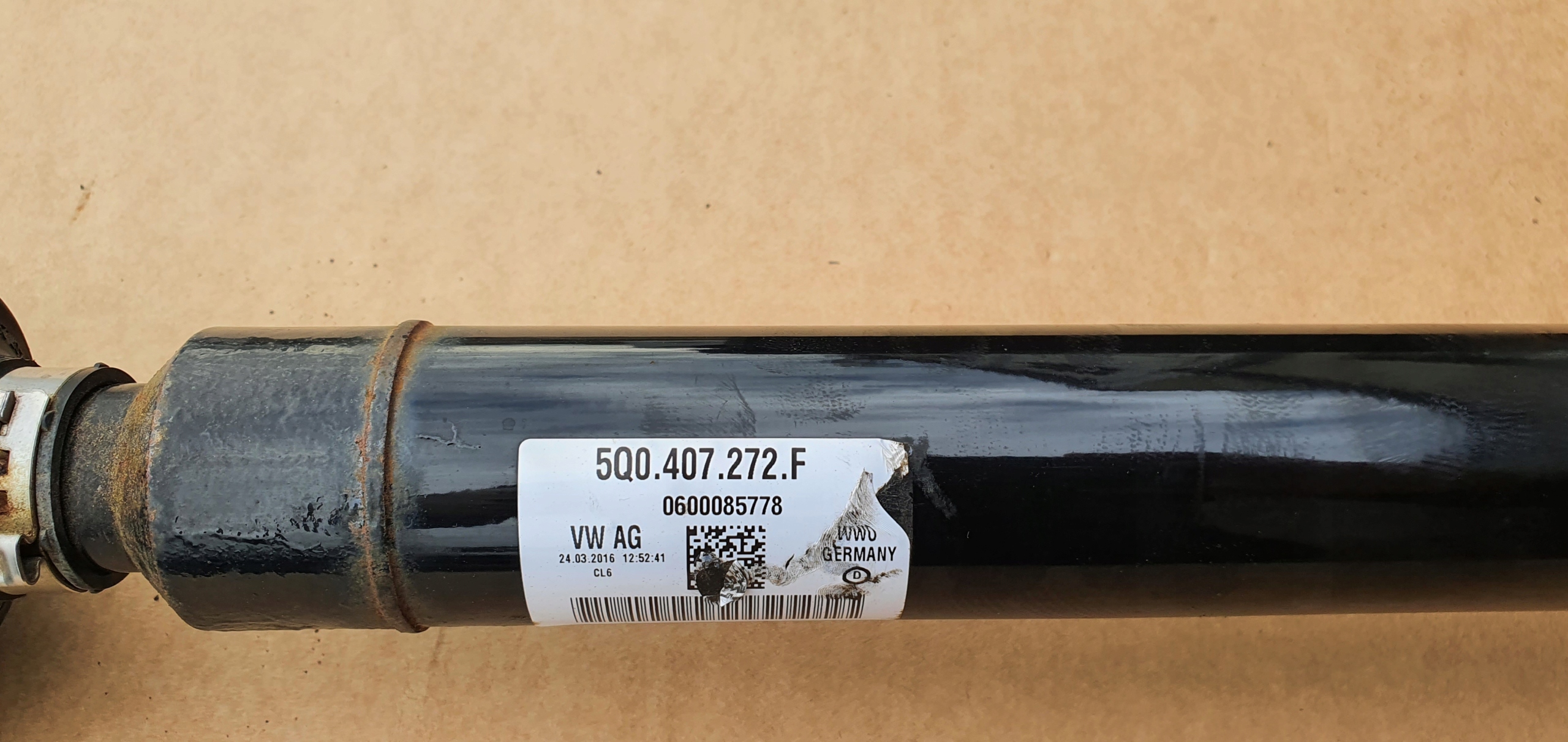 semi-axis VW AUDI SKODA 5Q0407272F original TSI new