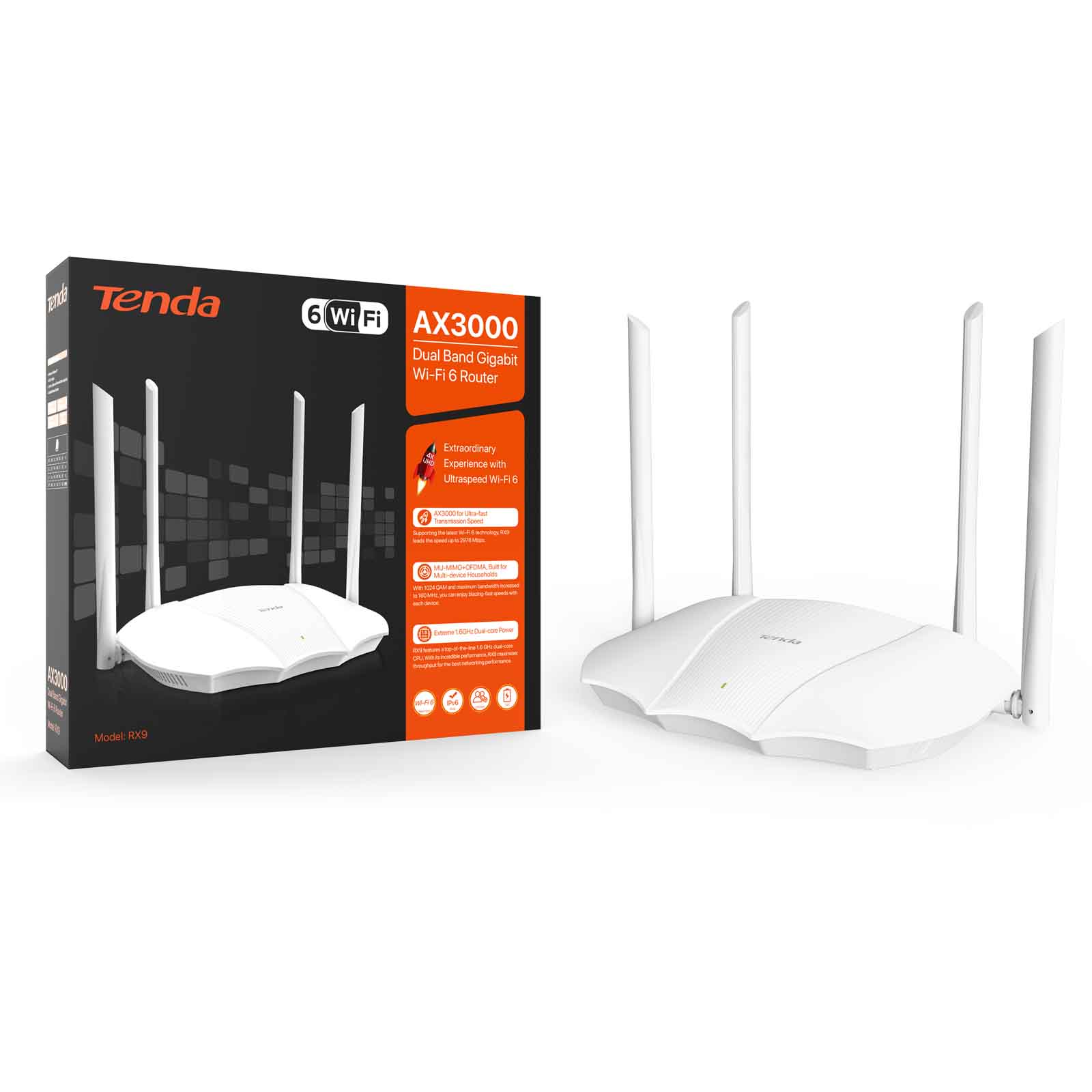 Access Point, Router Tenda RX9 802.11ax (Wi-Fi 6)