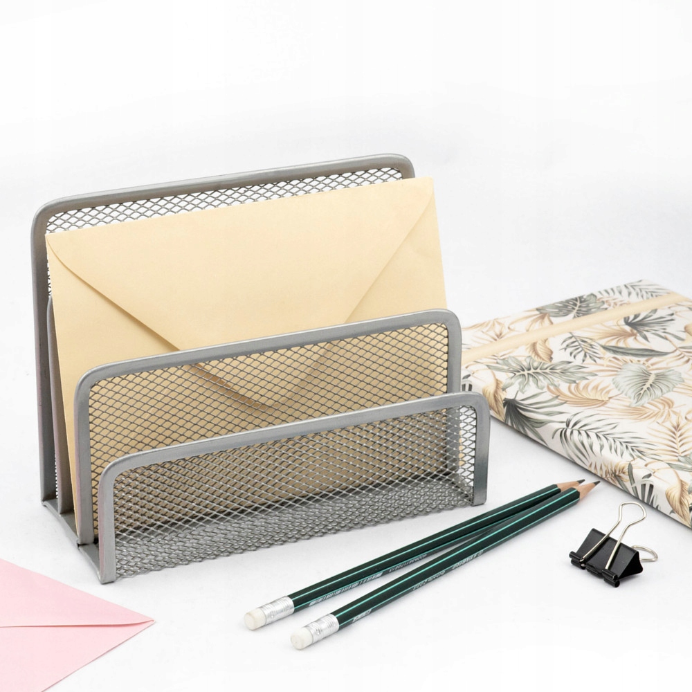 SORTER DO KORESPONDENCJI 3 PRZEGRODY SREBRNY Marka Hexagon