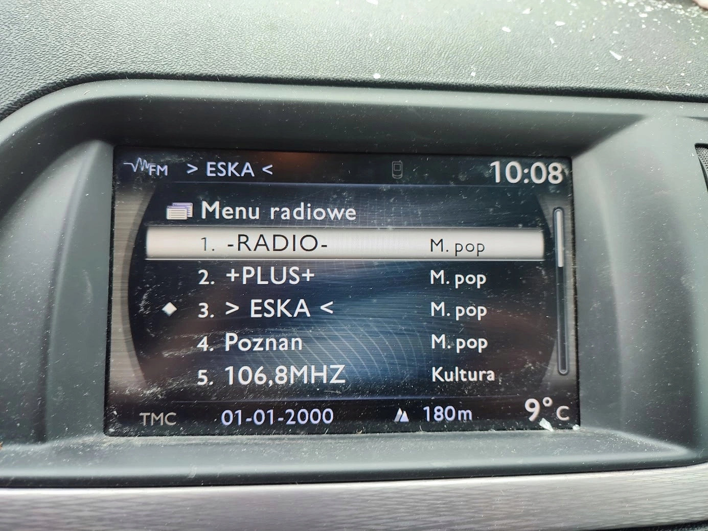 display RADIA navigation devices GPS CITROEN C5 III X7 9666280680