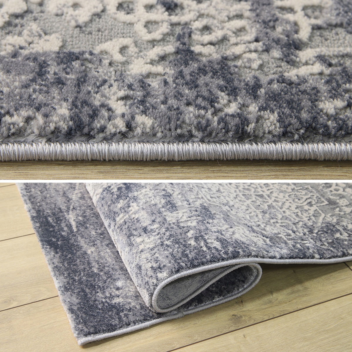 MODNY DYWAN KREMOWY SZARY VALENCIA NOWOCZESNY MIĘKKI DO SALONU 140x200 Wzór klasyczny