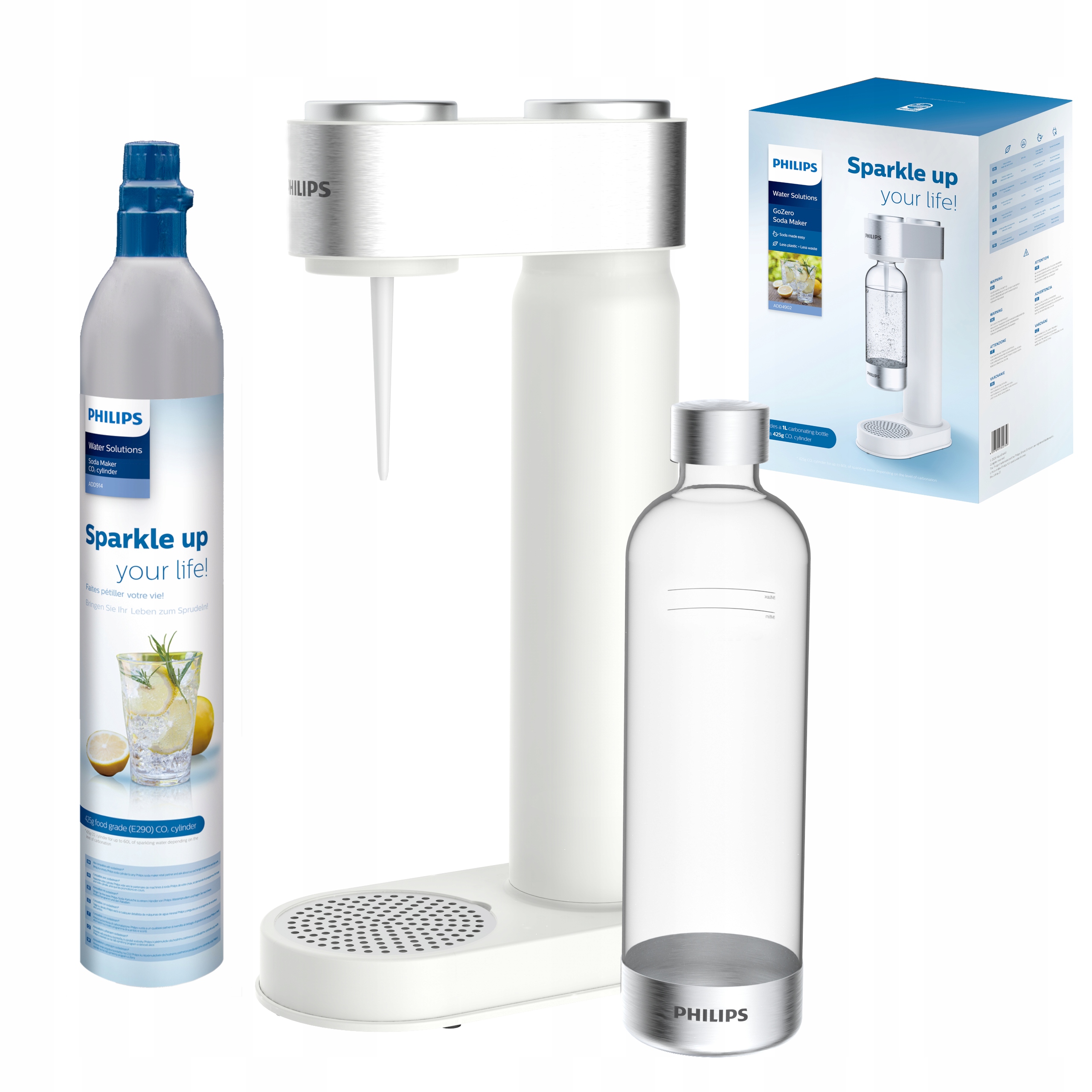 

Saturator syfon CO2 woda gazowana Philips biały