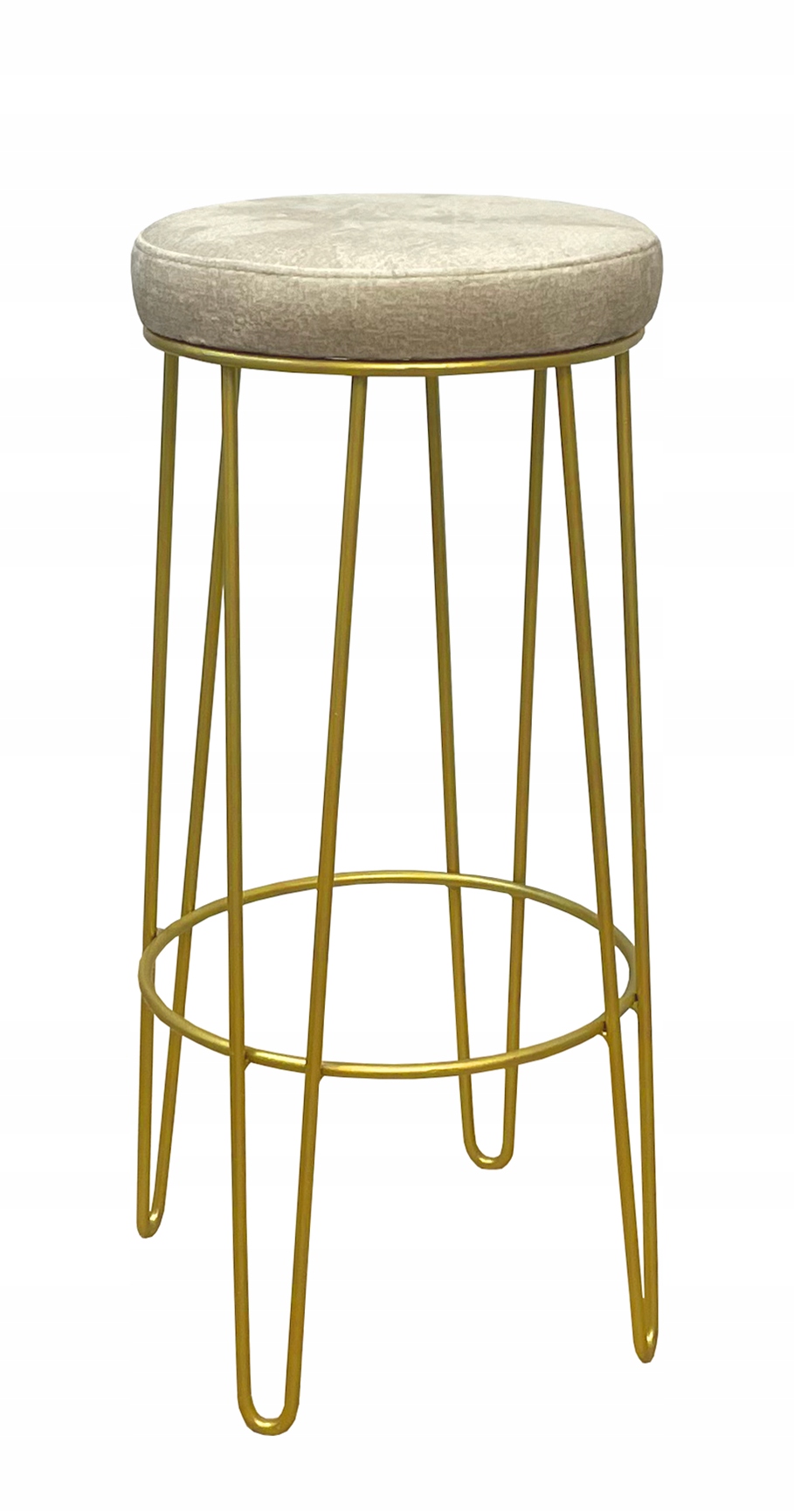 

Hoker taboret barowy 75cm złoty metal loft 4P