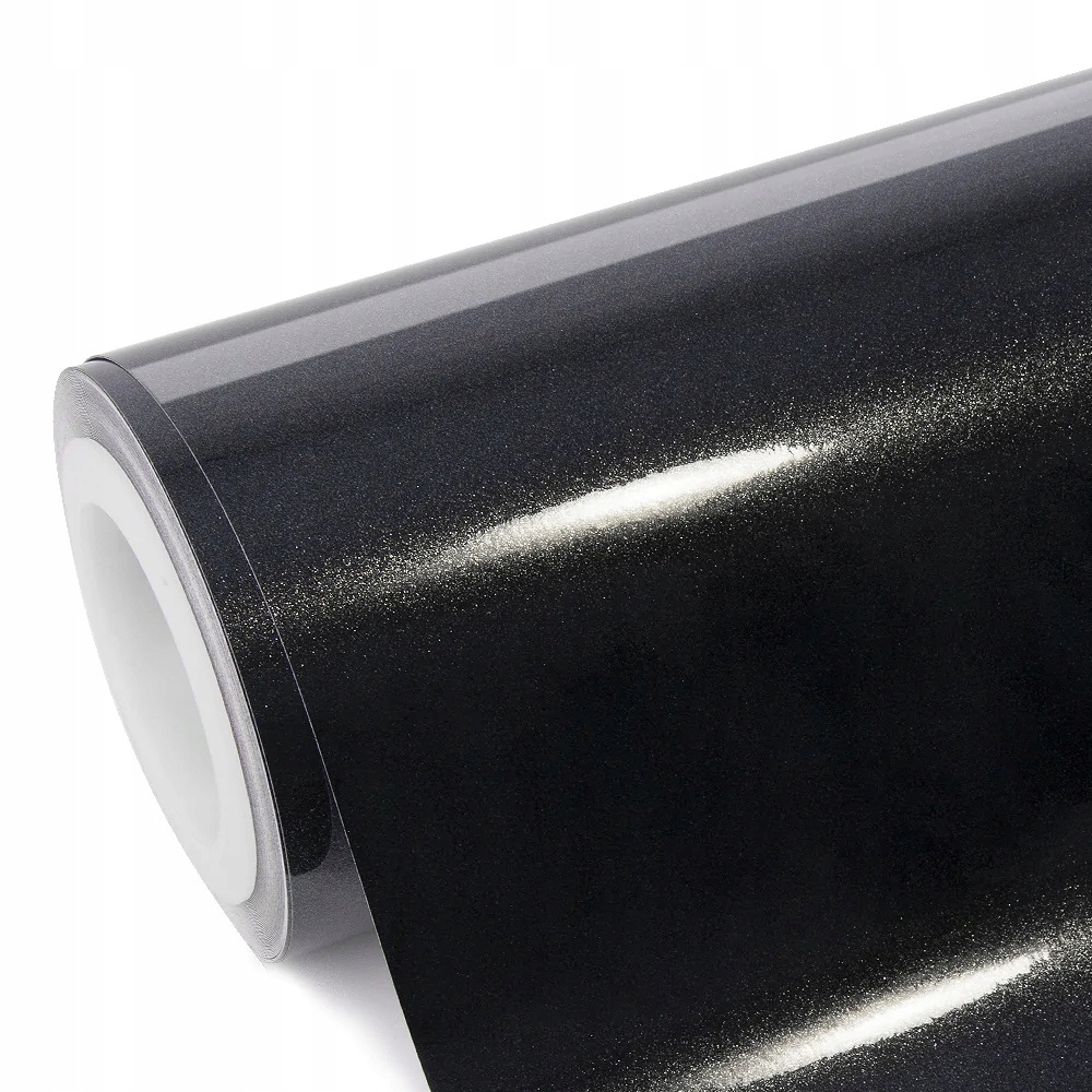 

Folia Diament Czarna Czarny Metallic Połysk 152cm