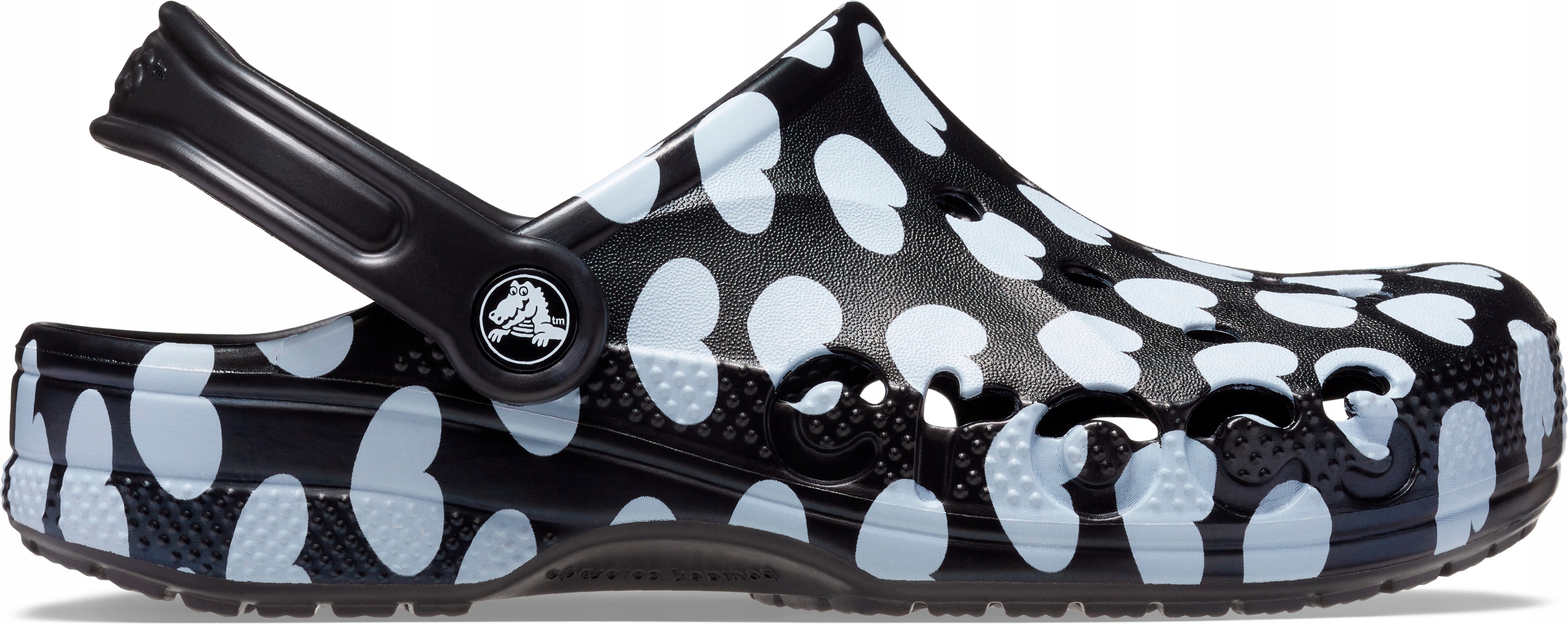 Crocs Baya Seasonal Printed Clog Nazouváky M8/W10 41.5 Černé/Bílé