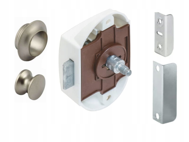 

Zamek meblowy do przyczepy push-lock nikiel mat