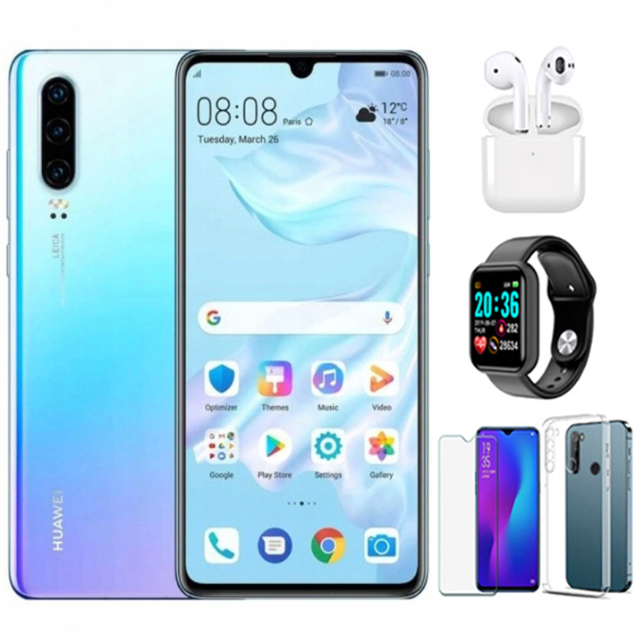 Смартфон Huawei P30 8 ГБ / 256 ГБ белый