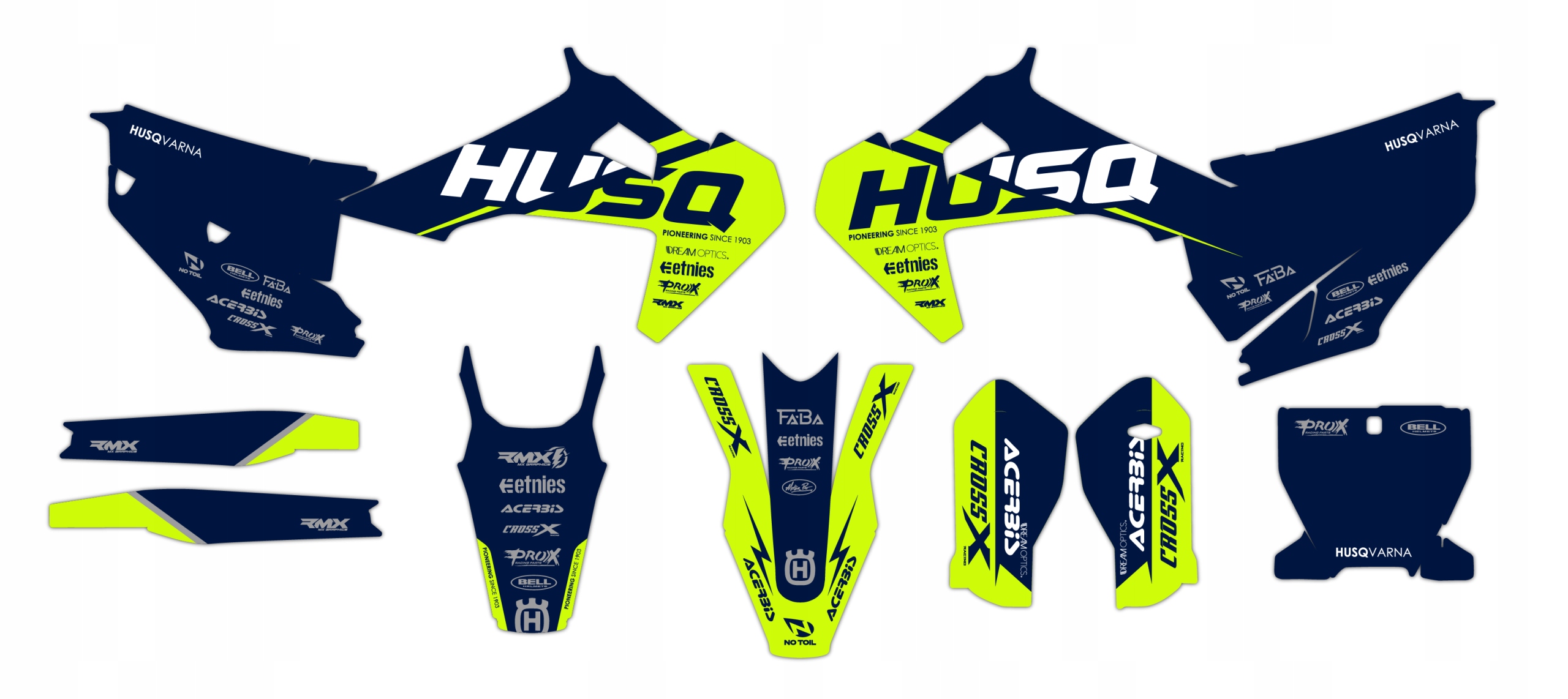 Dýha nálepky na motor Husqvarna Tc Fc 19-22