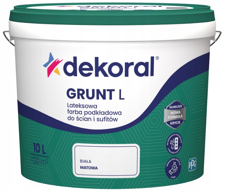 Dekoral Grunt L Latexová Barva Na Stěny A Stropy 10 L