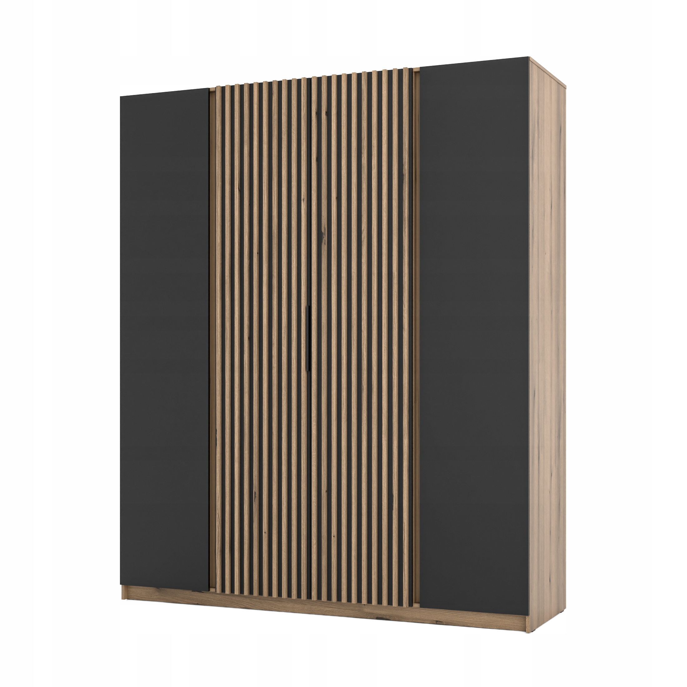 Moderní velká prostorná Skříň Maja 2F 2LAM Lamele Dveřní tyč