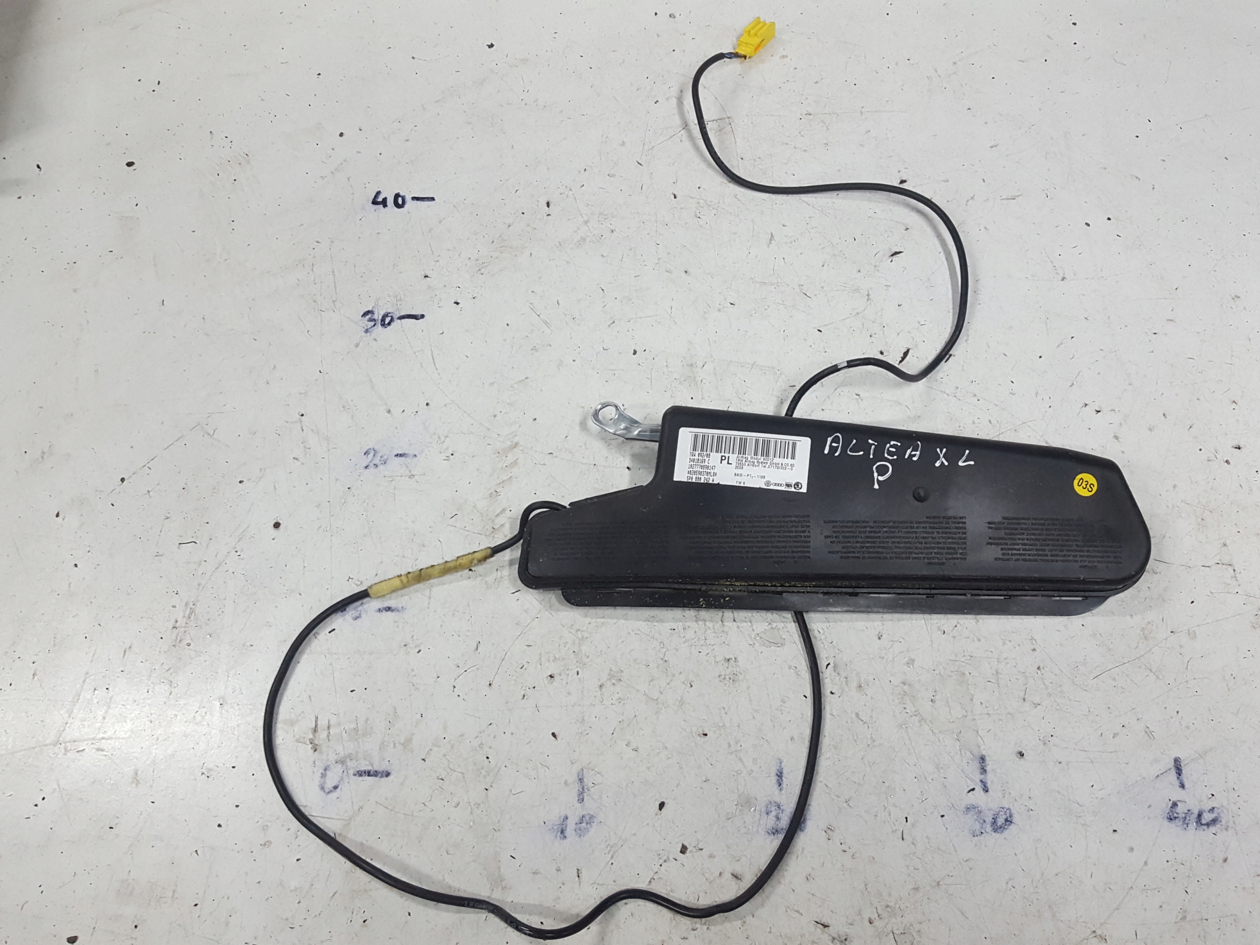 SEAT ALTEA 04-09r PODUSZKA AIRBAG FOTELA PRAWA