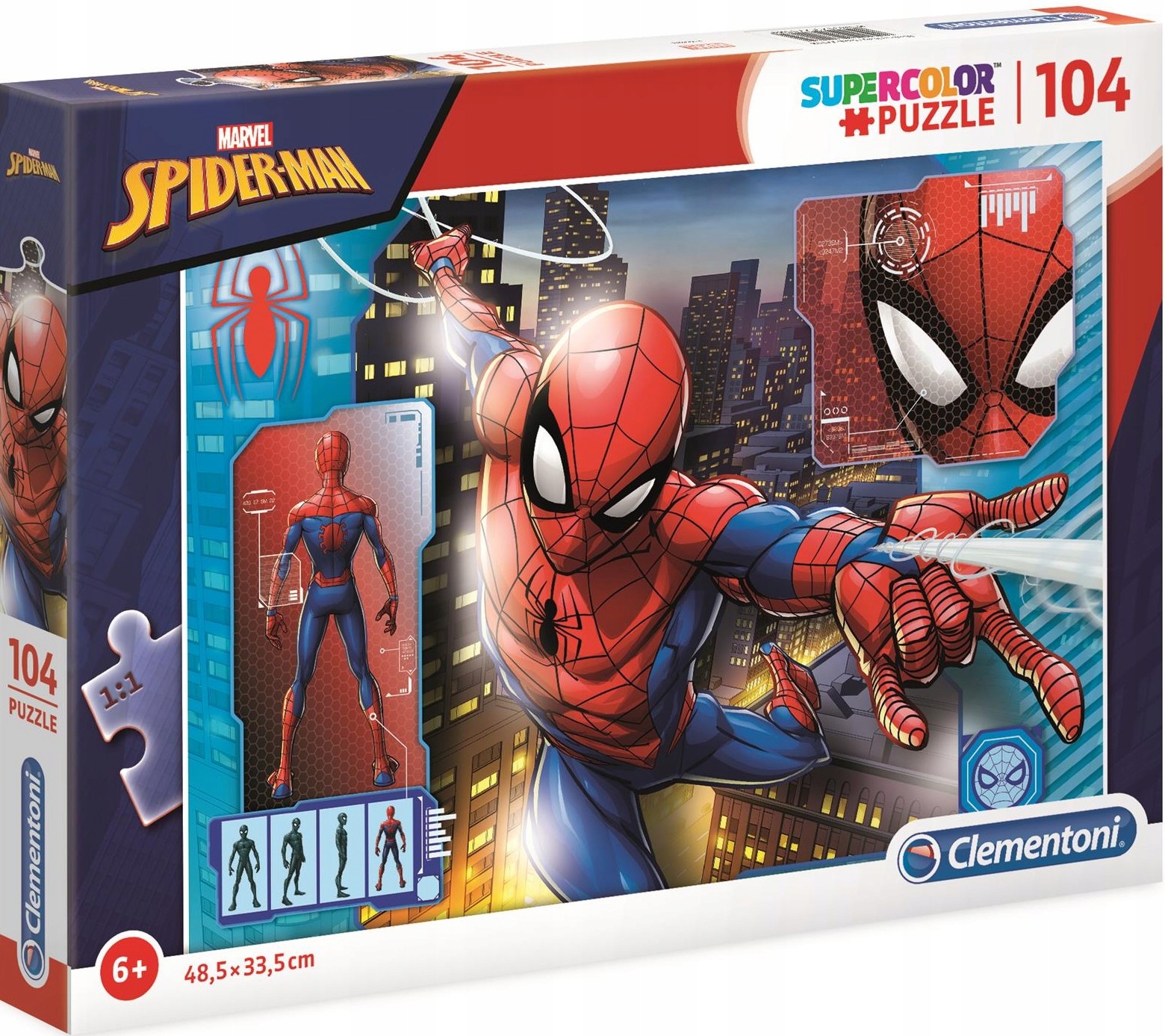 

Puzzle 104 El Supercolor Spider Man Pająk Marvel