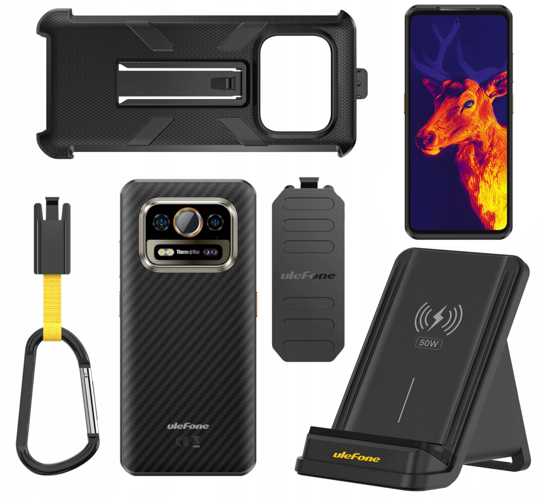 Pancerny Smartfon Ulefone Armor 25T 4G Lte 6GB 256GB Etui Ładowarka
