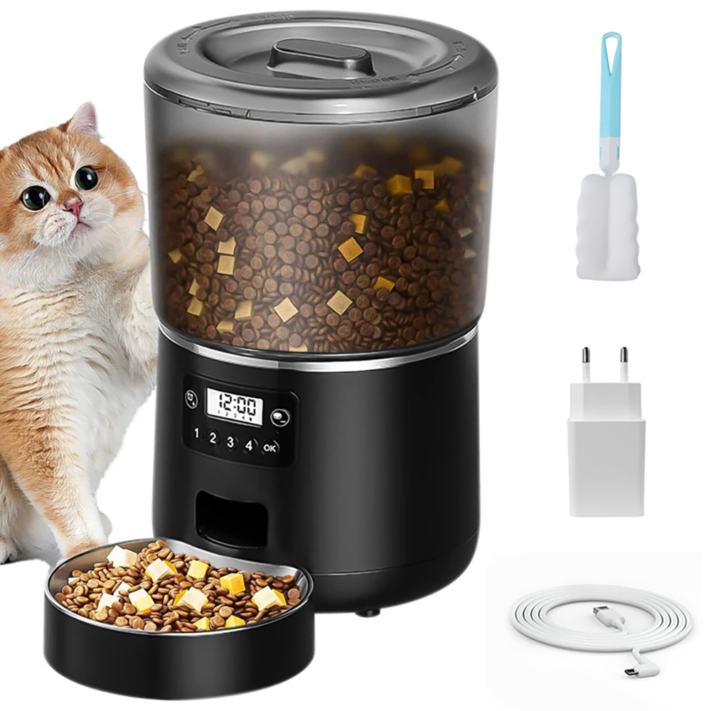Automatický Podavač Krmiva Pro Kočky Králičího Psa Kočky Dávkovač 4 L Odstranitelný