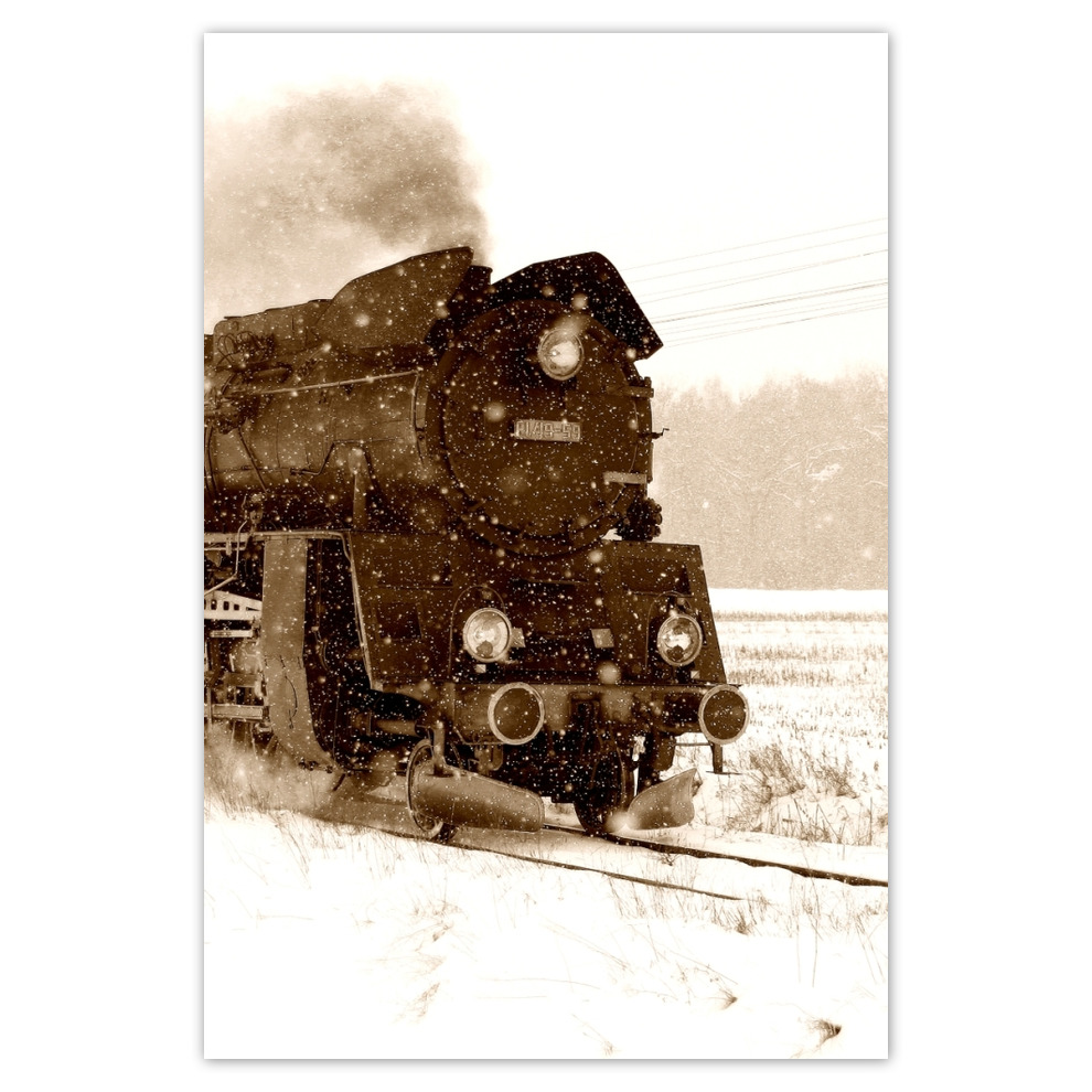 

Plakaty 62x93 Parowóz Ol4959 w śnieżycy