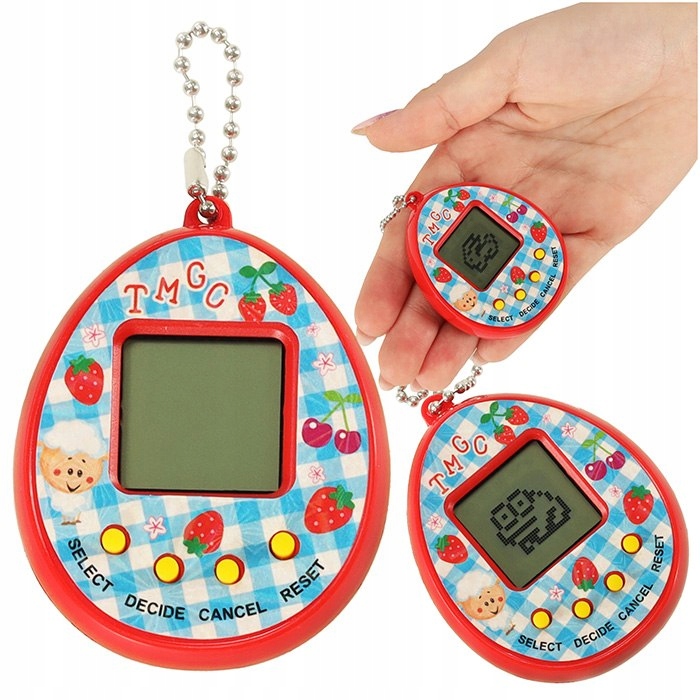 ZABAWKA TAMAGOTCHI ELEKTRONICZNA GRA JA JKO CZERWON