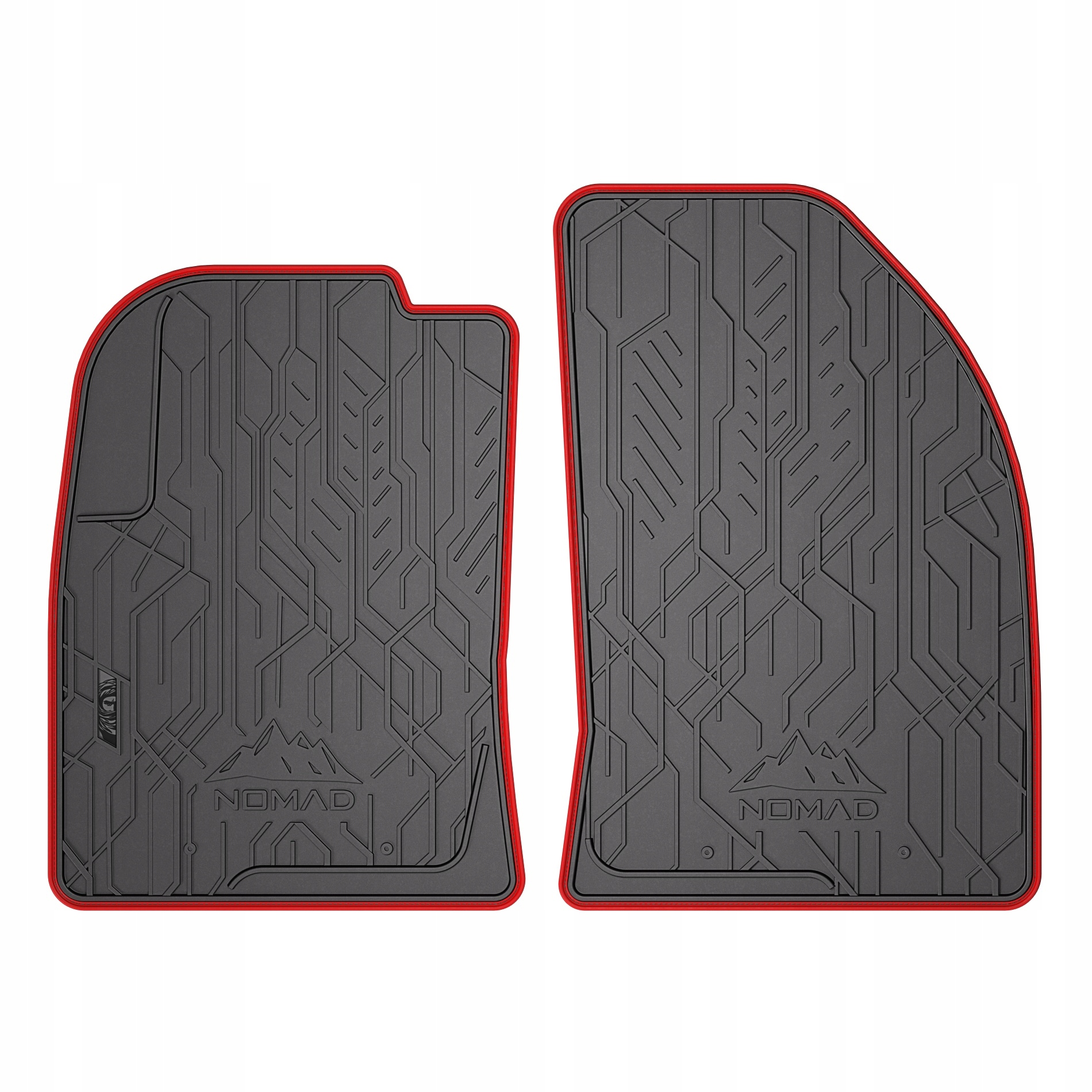 Gumové autokoberce Nomad Ford Fiesta V 2002-2008 červené